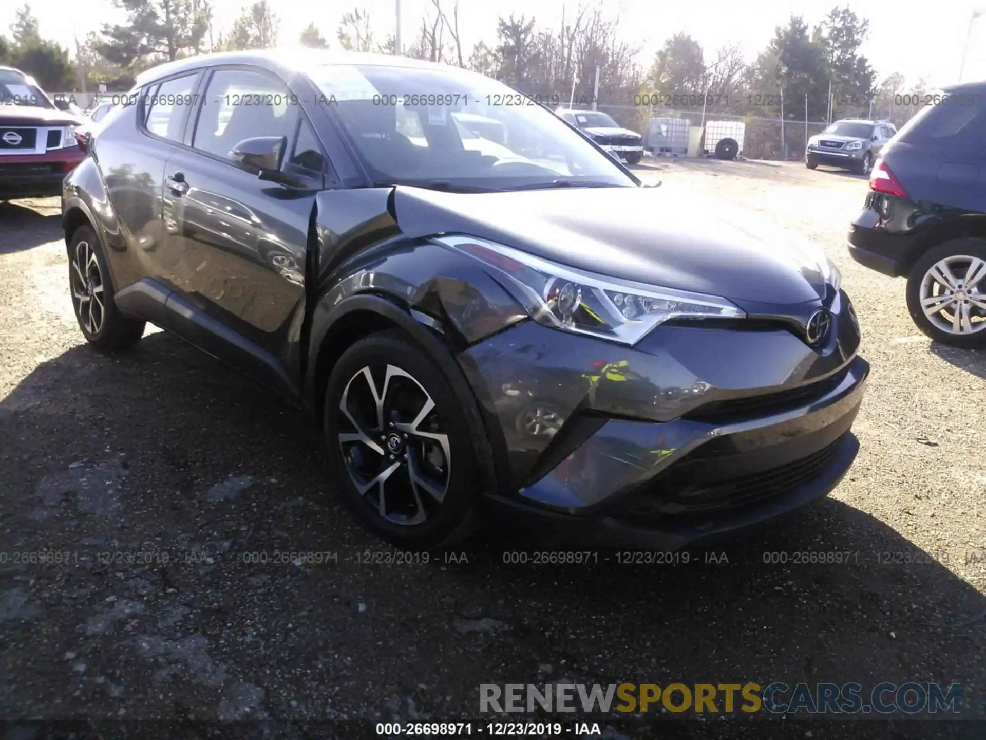 1 Photograph of a damaged car JTNKHMBX9K1052108 TOYOTA C-HR 2019