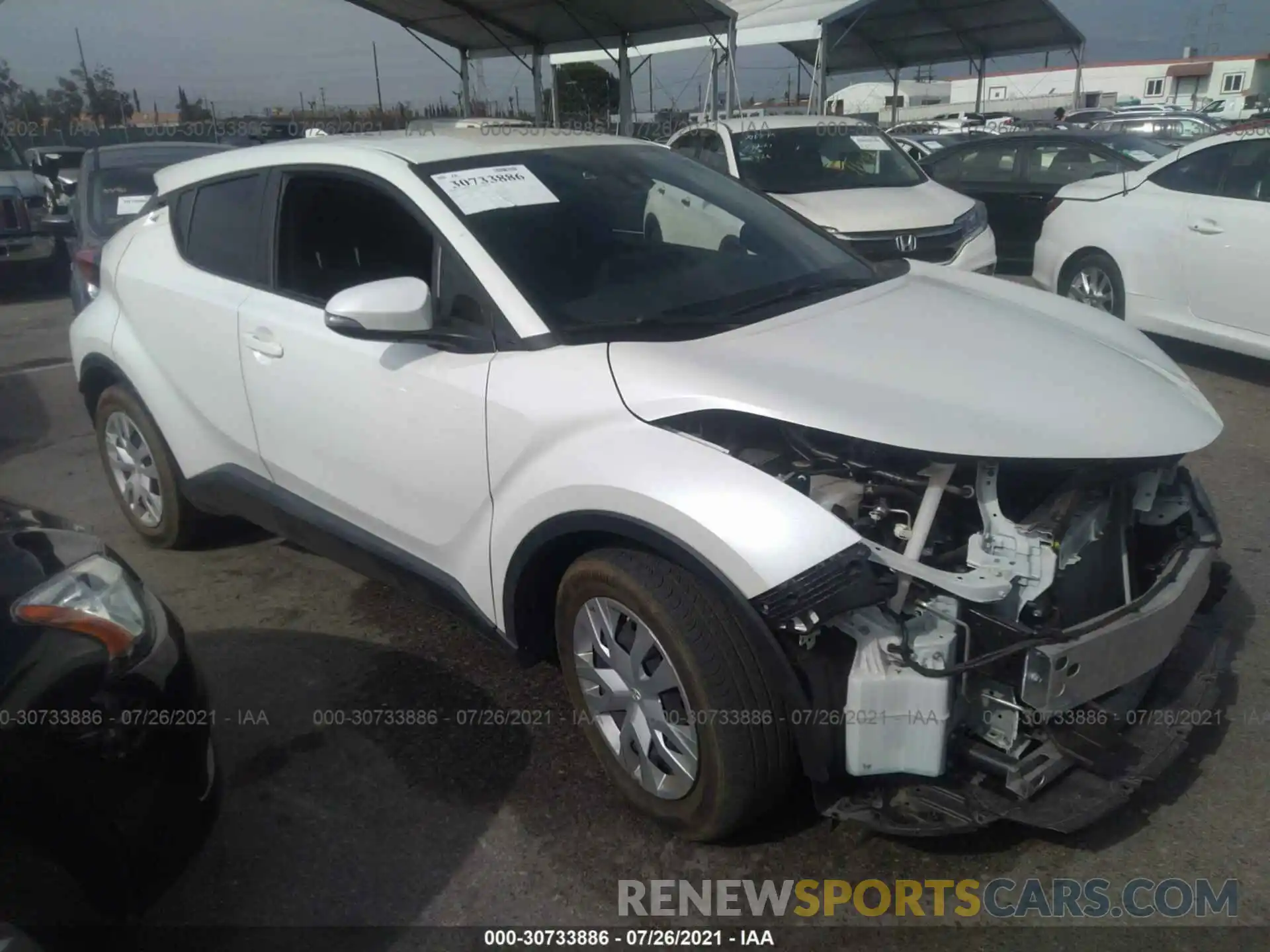 1 Photograph of a damaged car JTNKHMBX9K1052349 TOYOTA C-HR 2019