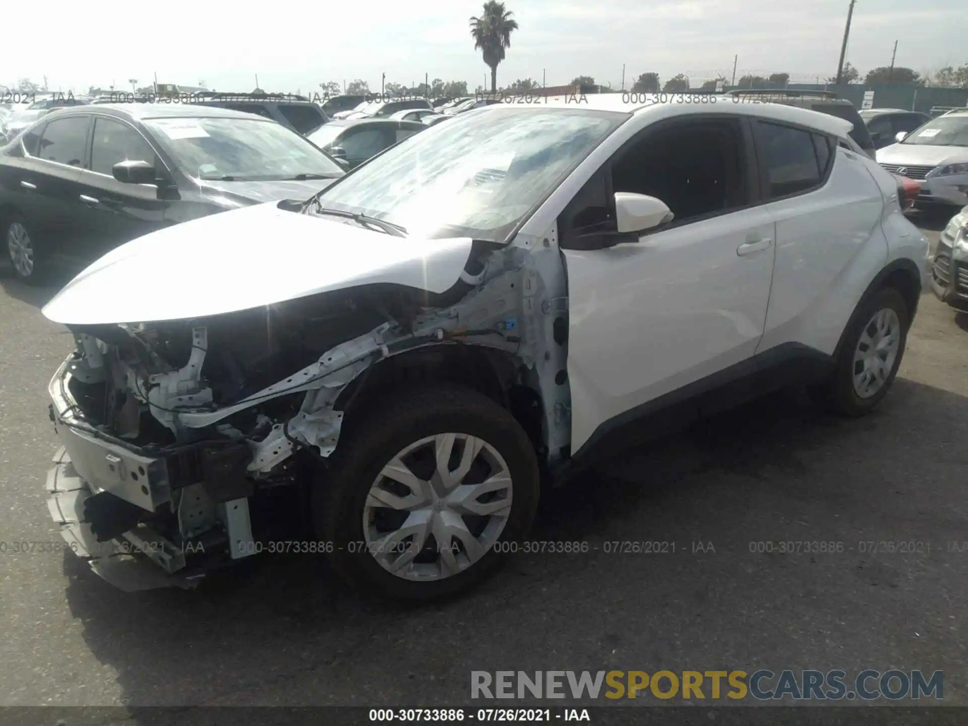 2 Photograph of a damaged car JTNKHMBX9K1052349 TOYOTA C-HR 2019