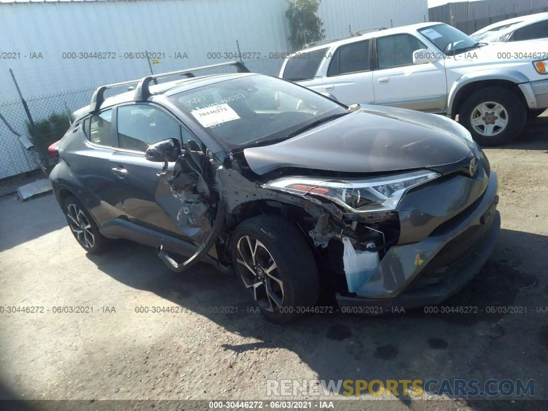 1 Photograph of a damaged car JTNKHMBX9K1053727 TOYOTA C-HR 2019