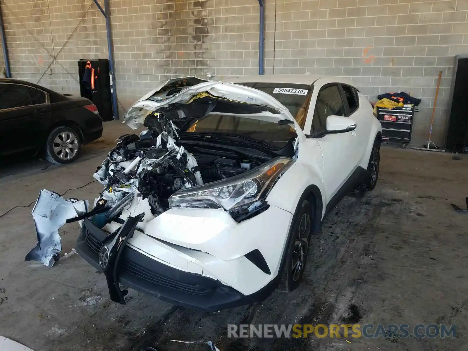 2 Photograph of a damaged car JTNKHMBX9K1055543 TOYOTA C-HR 2019