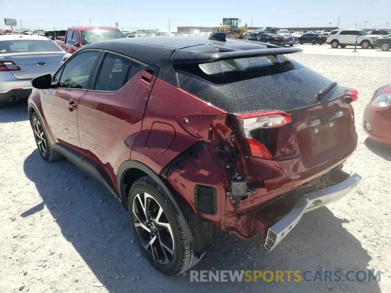 3 Photograph of a damaged car JTNKHMBX9K1056157 TOYOTA C-HR 2019