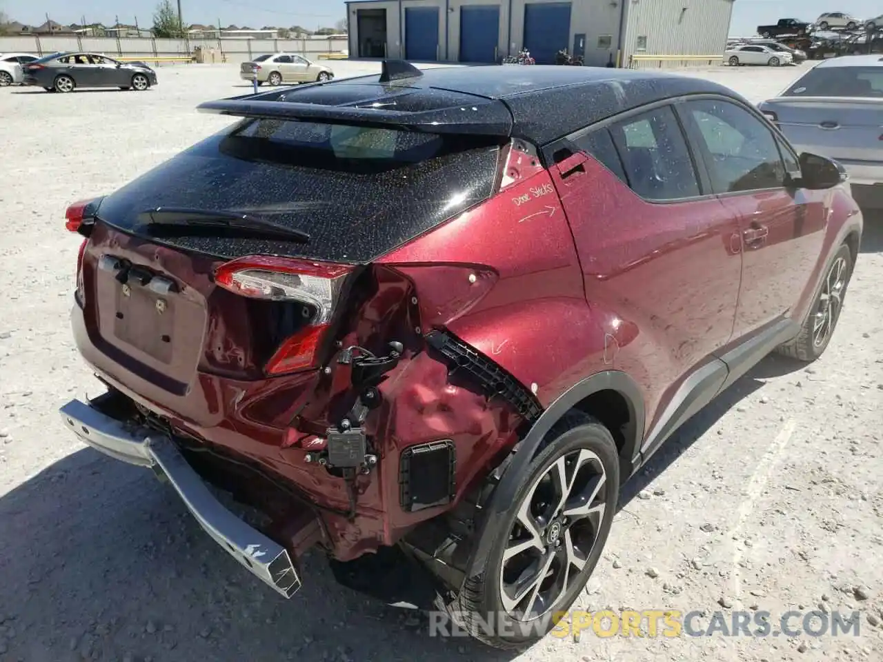 4 Photograph of a damaged car JTNKHMBX9K1056157 TOYOTA C-HR 2019