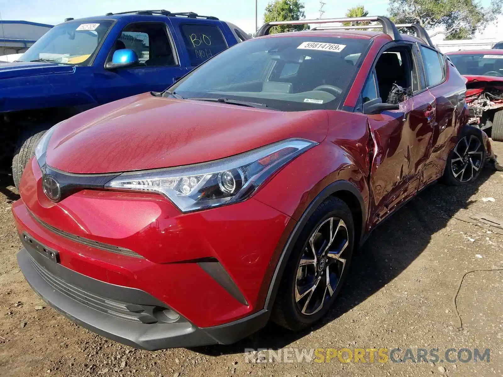 2 Фотография поврежденного автомобиля JTNKHMBX9K1057602 TOYOTA C-HR 2019