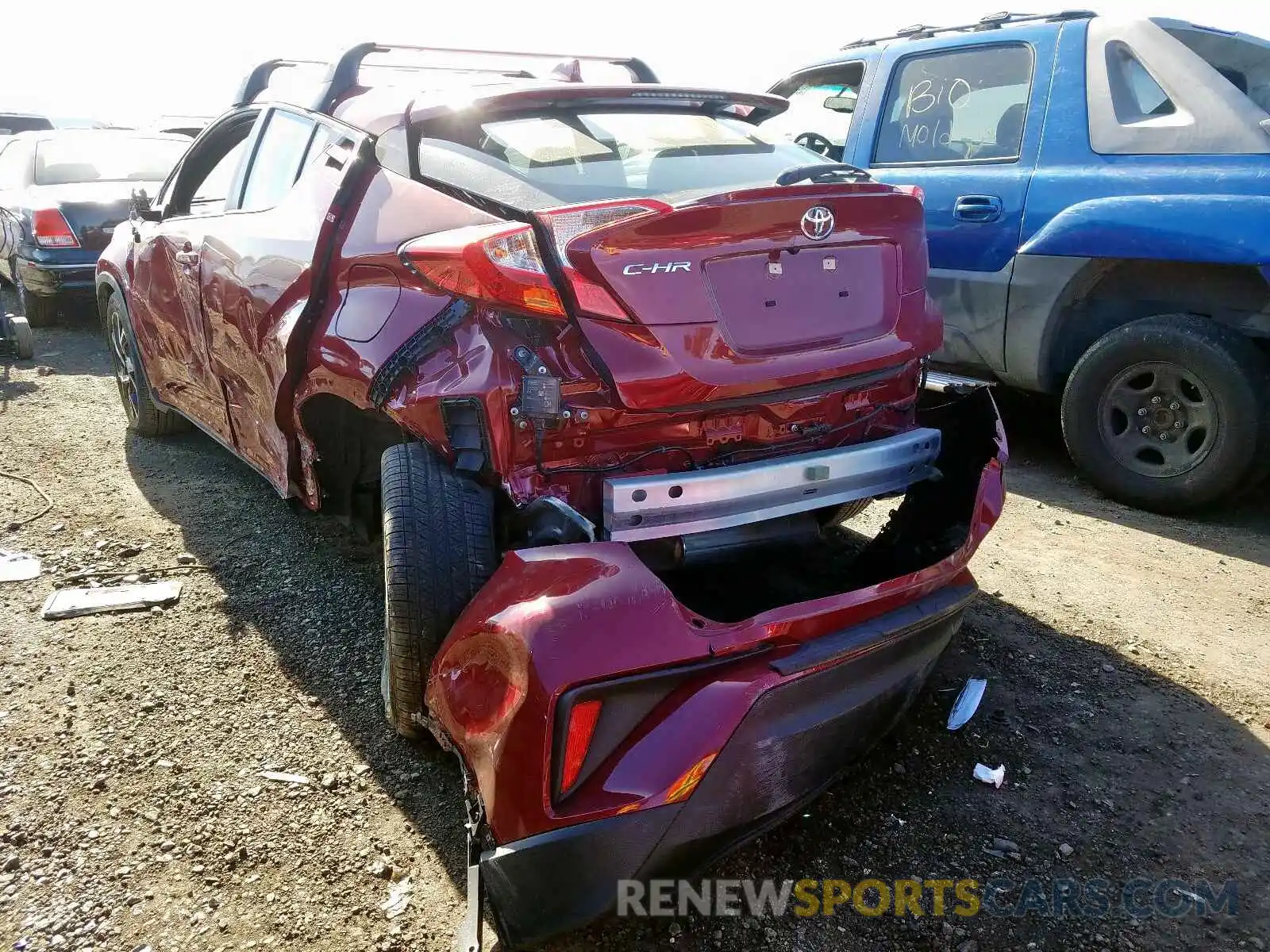 3 Photograph of a damaged car JTNKHMBX9K1057602 TOYOTA C-HR 2019