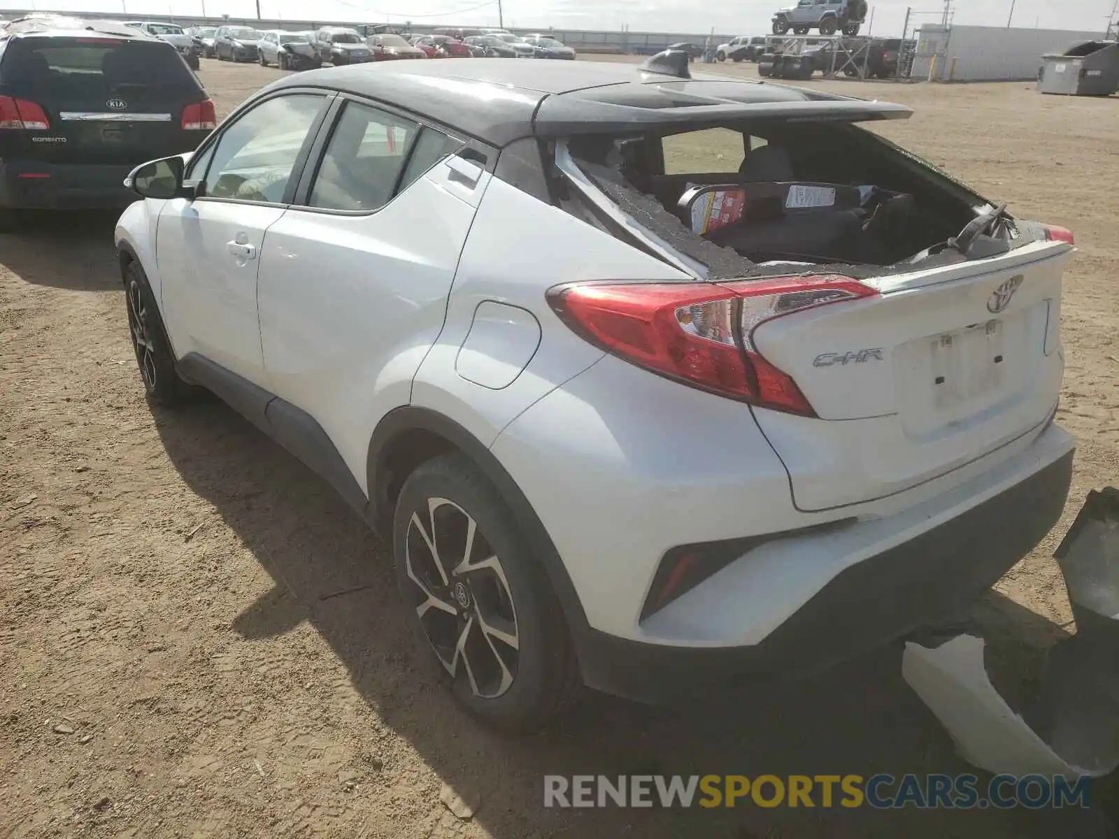 3 Photograph of a damaged car JTNKHMBX9K1058796 TOYOTA C-HR 2019