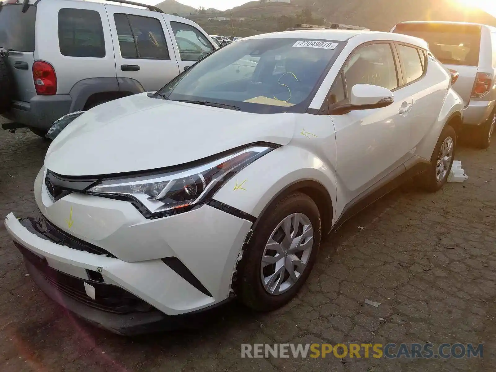 2 Photograph of a damaged car JTNKHMBX9K1059110 TOYOTA C-HR 2019