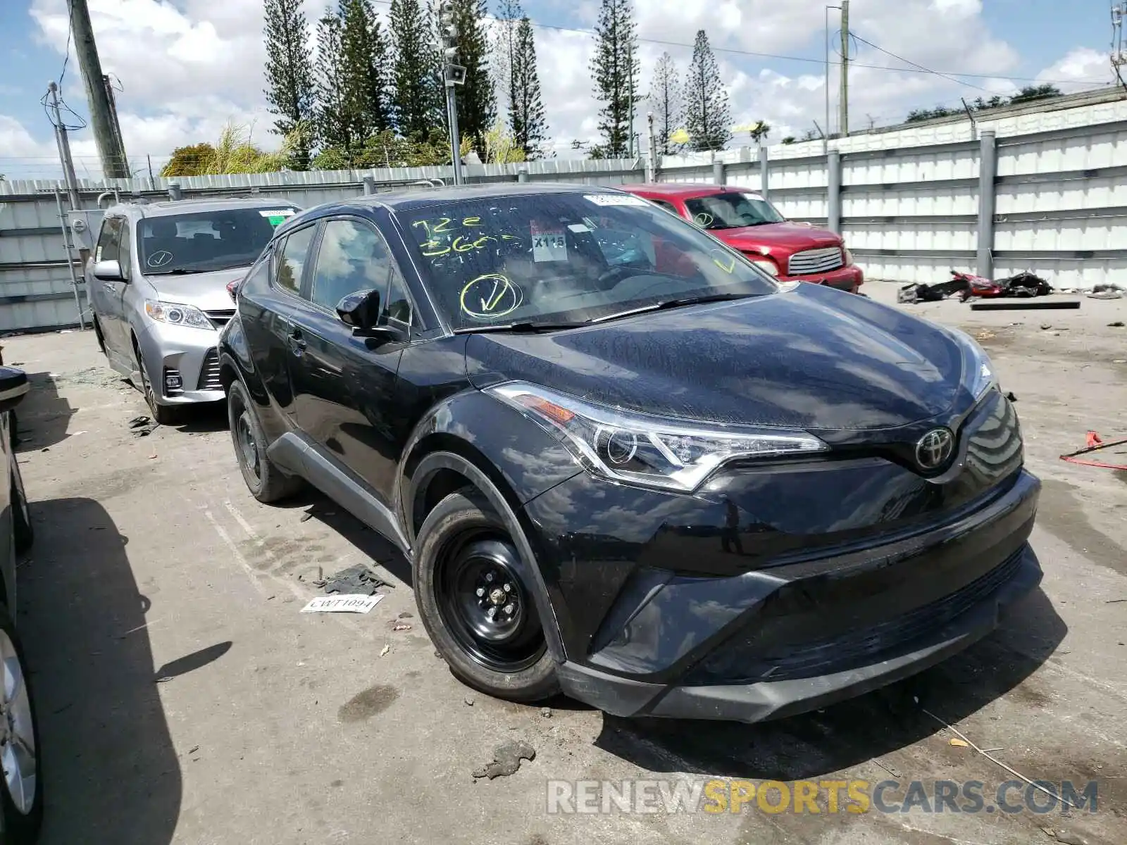 1 Photograph of a damaged car JTNKHMBX9K1059270 TOYOTA C-HR 2019