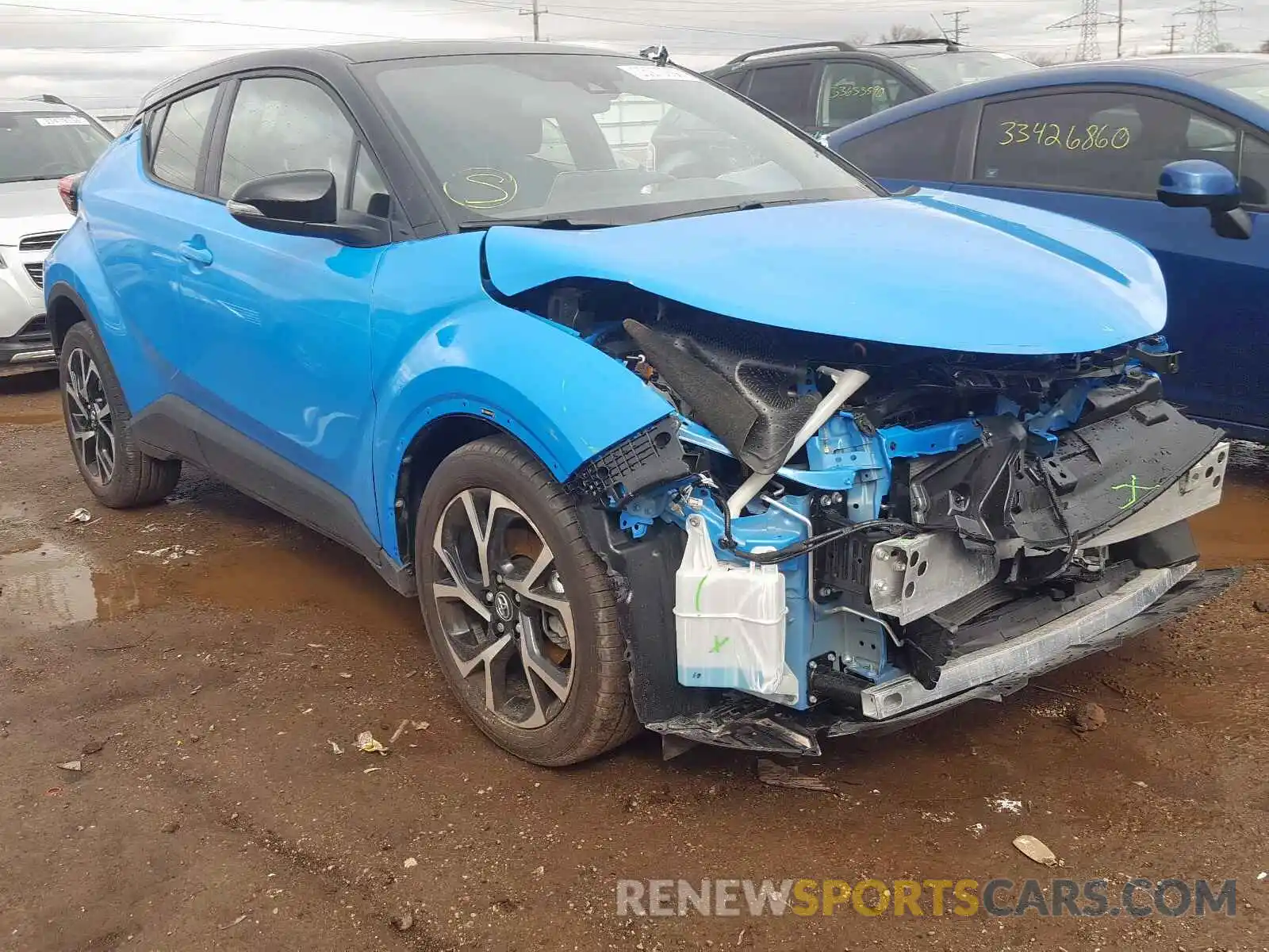 1 Photograph of a damaged car JTNKHMBX9K1060581 TOYOTA C-HR 2019