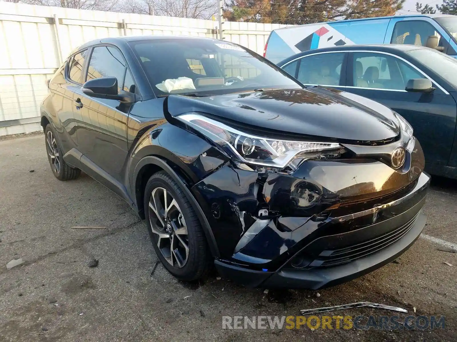 1 Photograph of a damaged car JTNKHMBX9K1060807 TOYOTA C-HR 2019