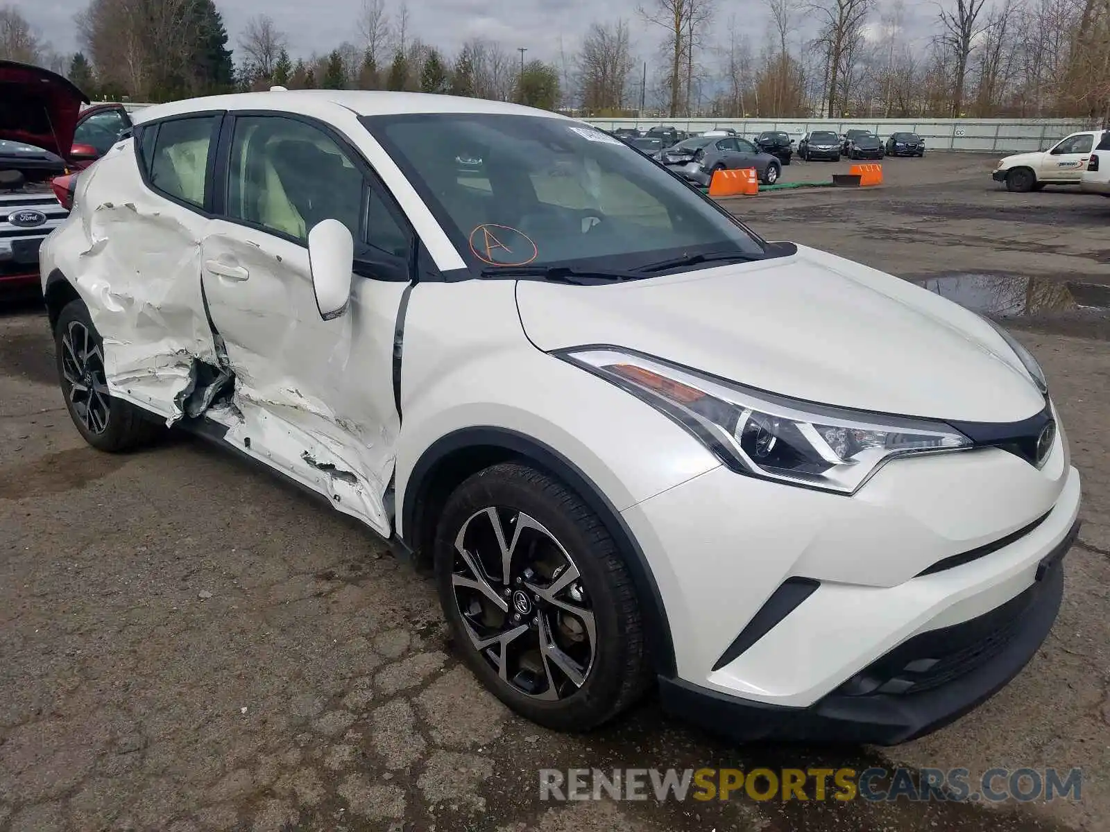 1 Photograph of a damaged car JTNKHMBXXK1013107 TOYOTA C-HR 2019