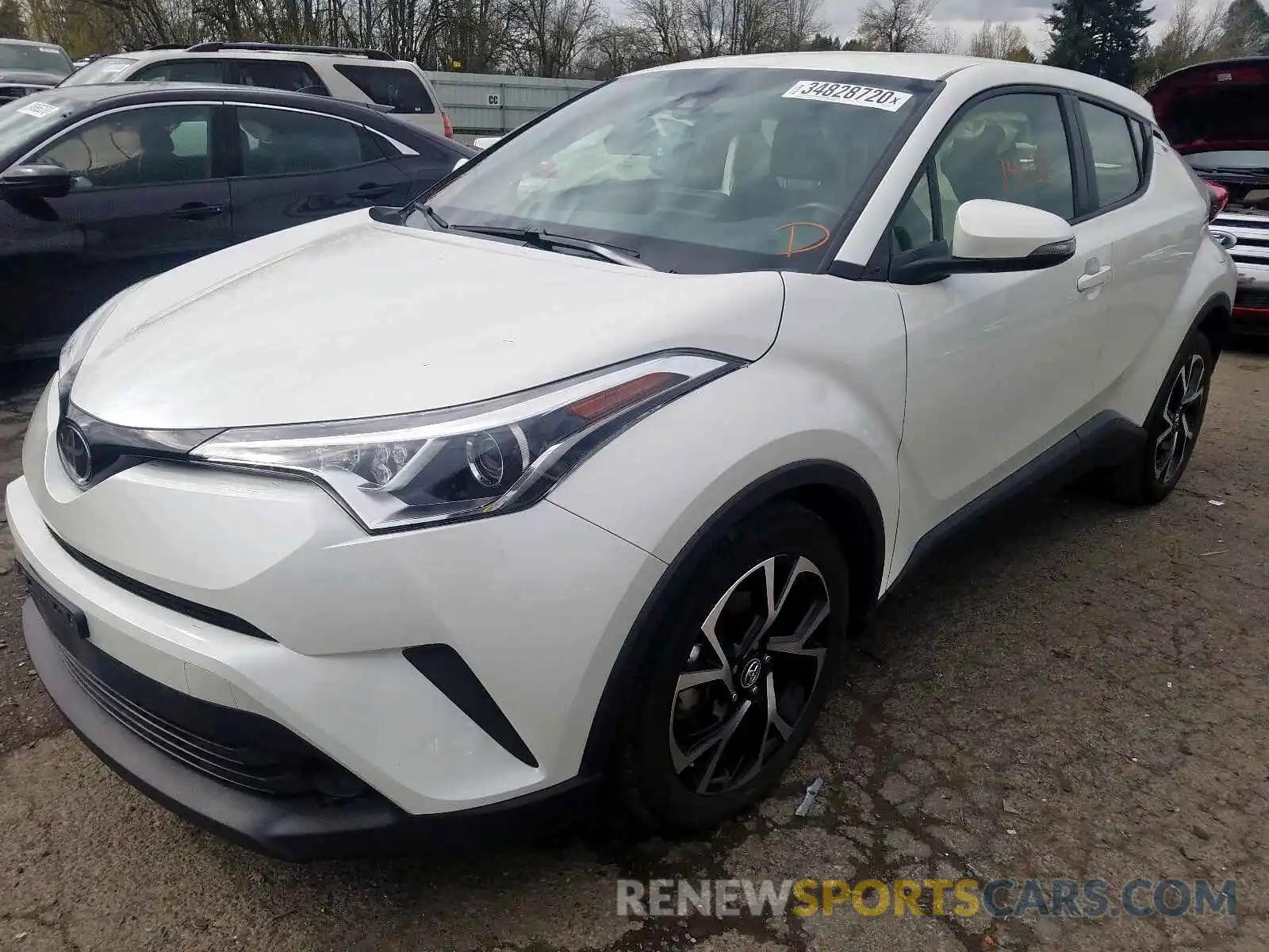 2 Photograph of a damaged car JTNKHMBXXK1013107 TOYOTA C-HR 2019