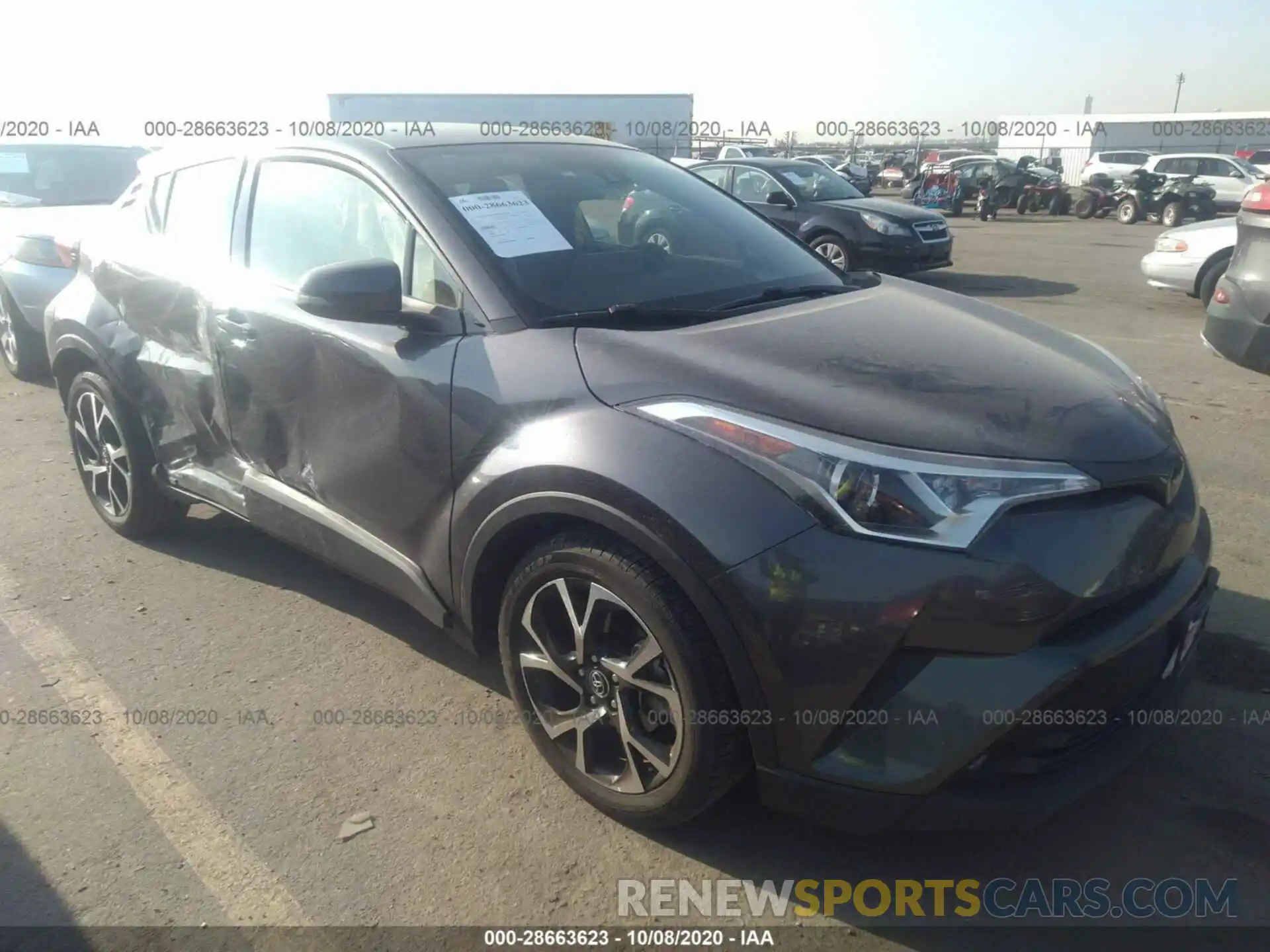 1 Photograph of a damaged car JTNKHMBXXK1013494 TOYOTA C-HR 2019