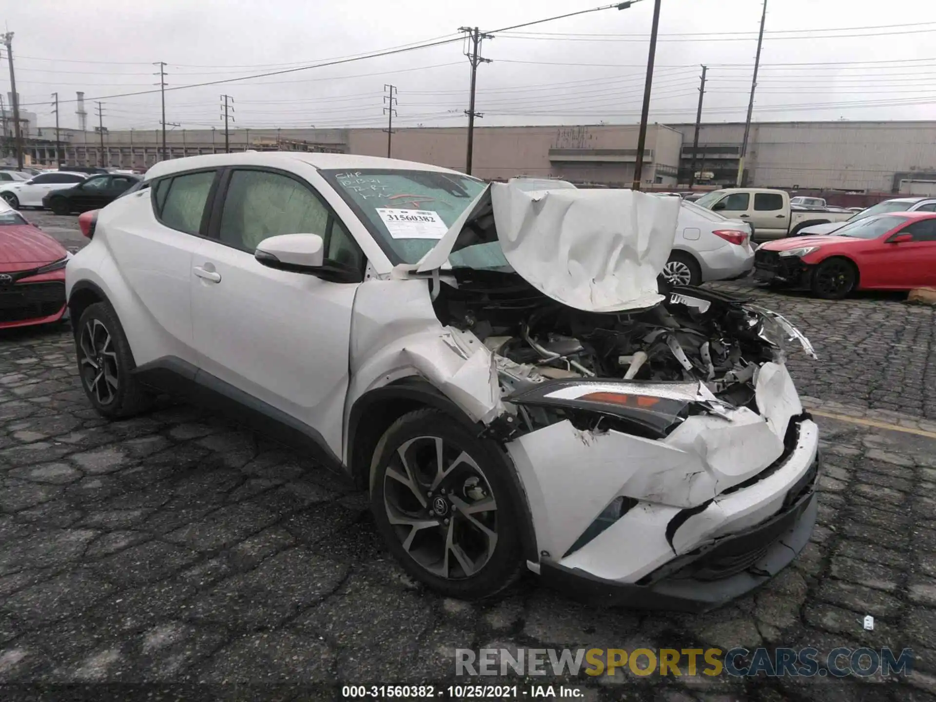 1 Photograph of a damaged car JTNKHMBXXK1015035 TOYOTA C-HR 2019