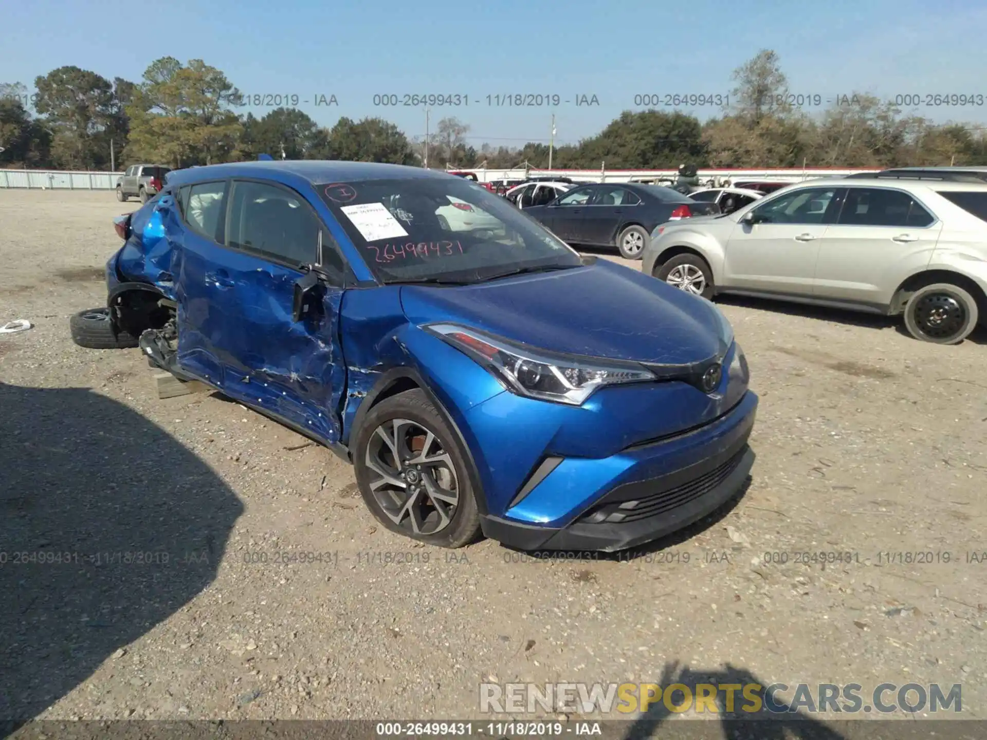 1 Photograph of a damaged car JTNKHMBXXK1015455 TOYOTA C-HR 2019