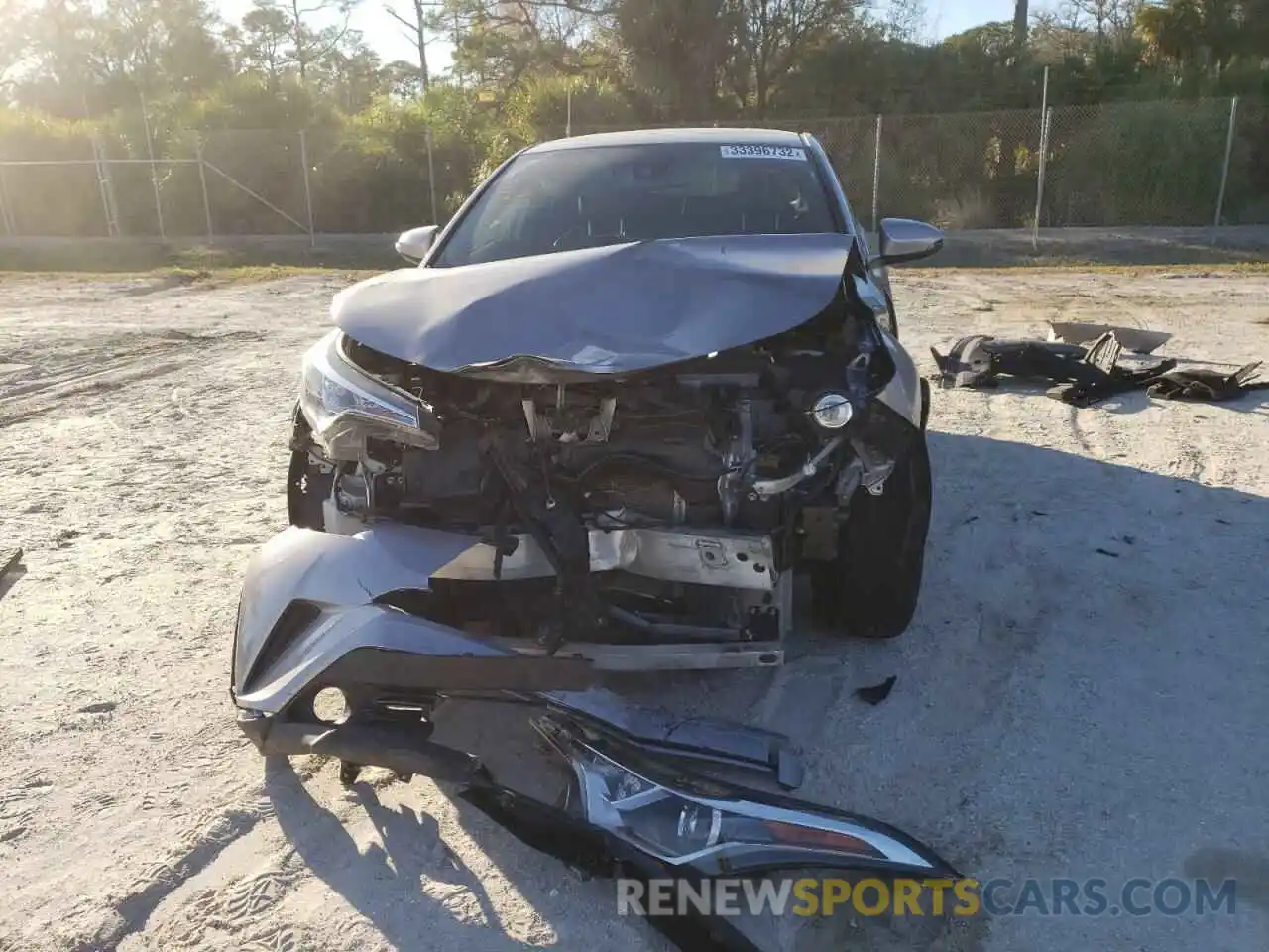 9 Photograph of a damaged car JTNKHMBXXK1015472 TOYOTA C-HR 2019