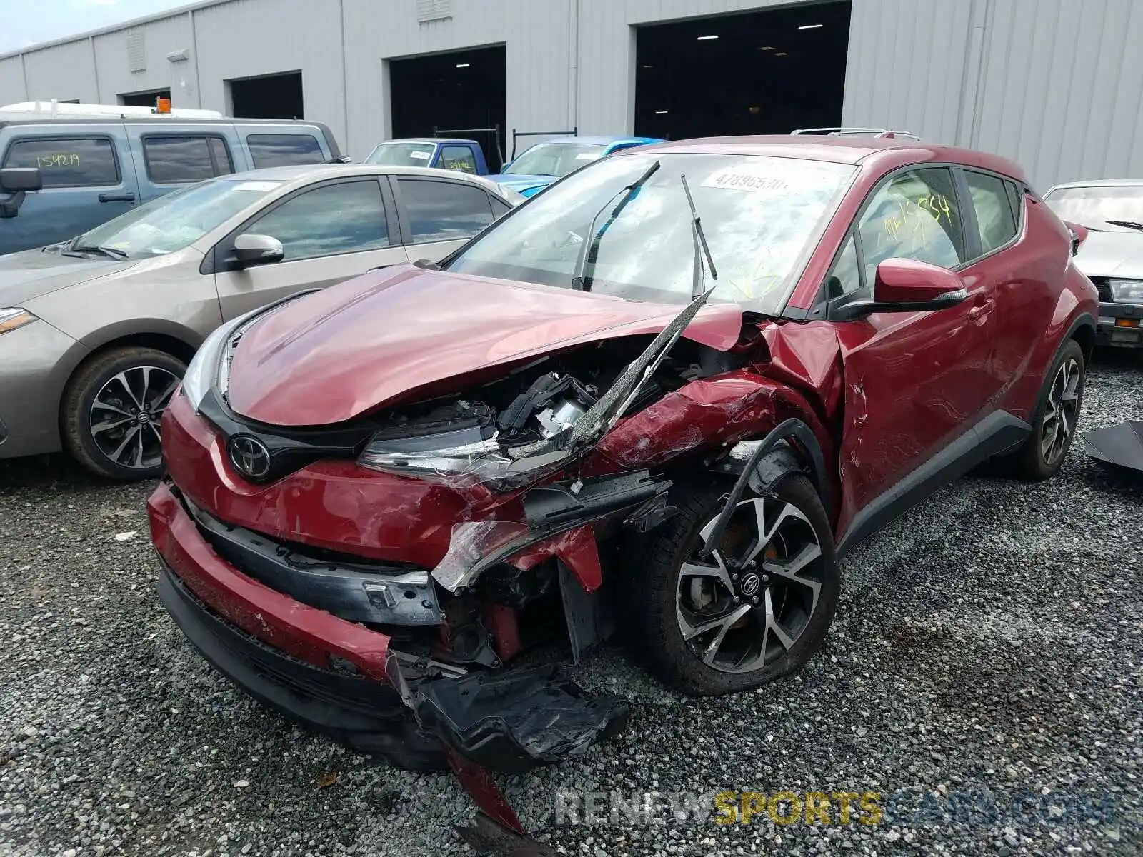 2 Photograph of a damaged car JTNKHMBXXK1016069 TOYOTA C-HR 2019