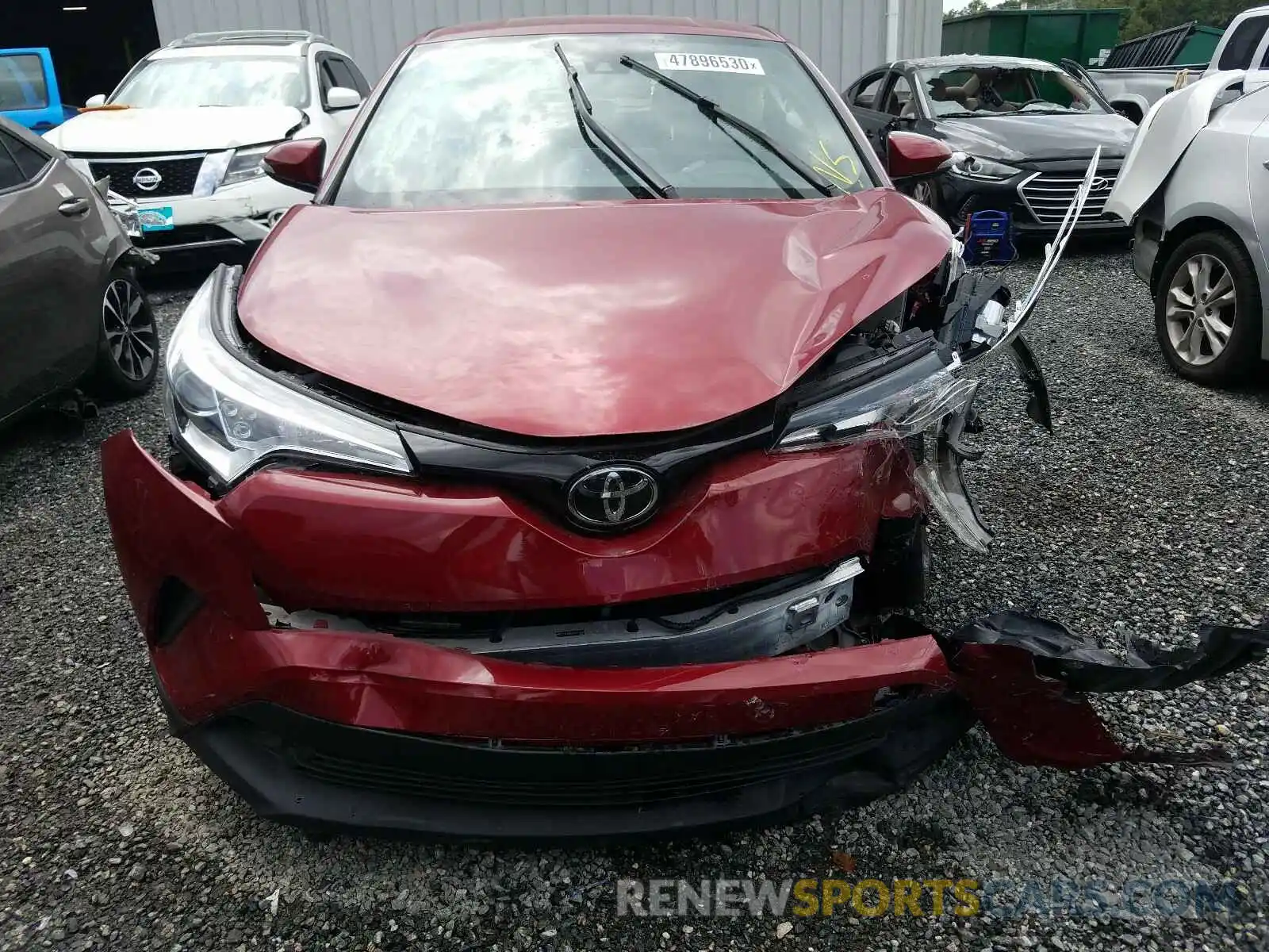 9 Фотография поврежденного автомобиля JTNKHMBXXK1016069 TOYOTA C-HR 2019