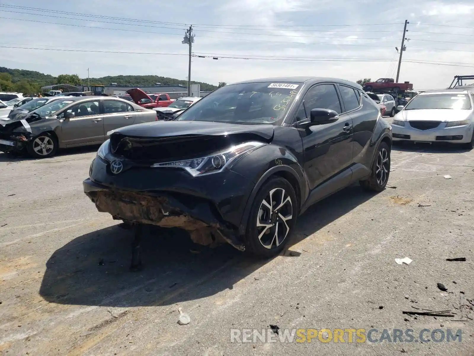 2 Photograph of a damaged car JTNKHMBXXK1016086 TOYOTA C-HR 2019