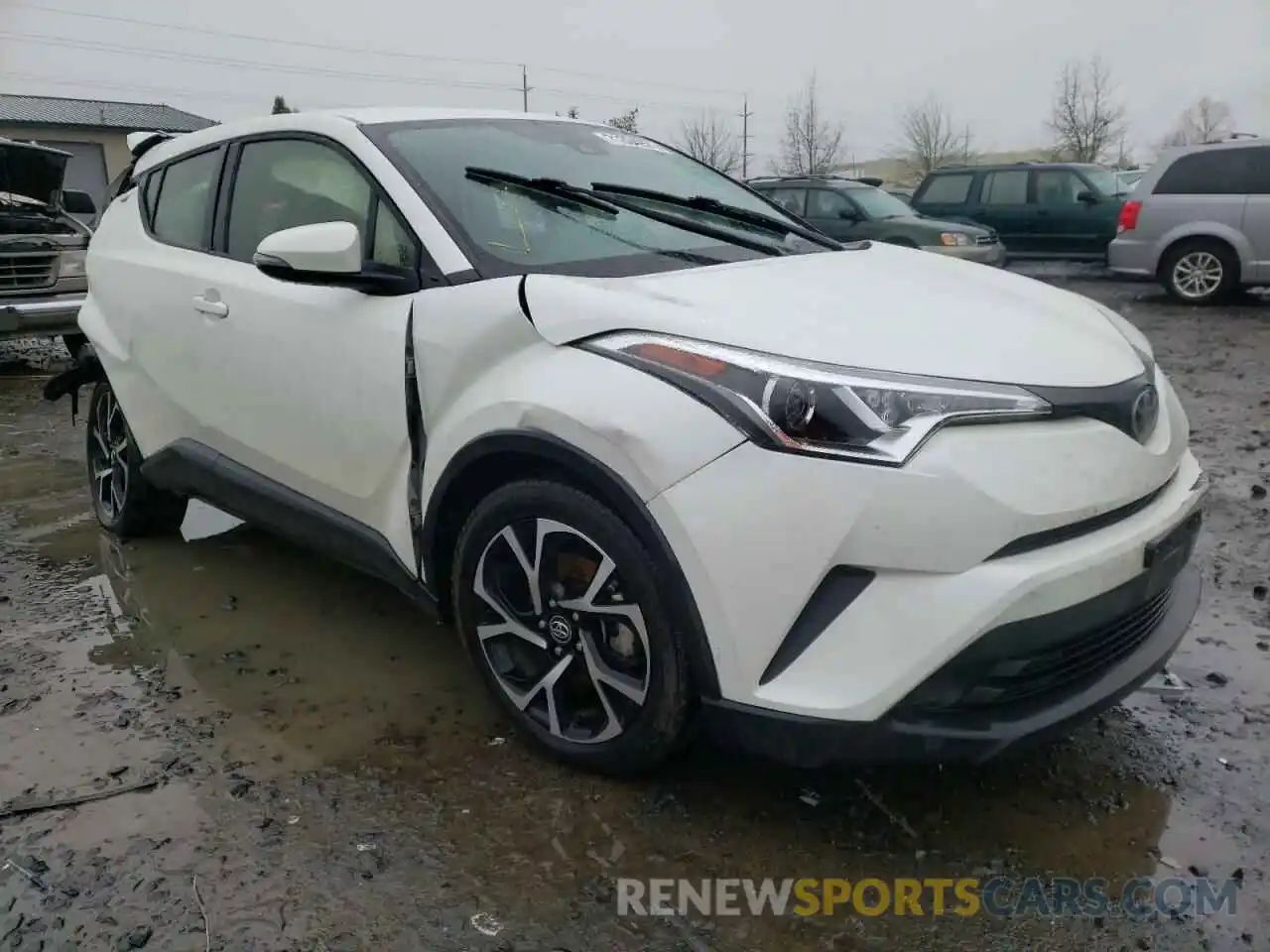 1 Photograph of a damaged car JTNKHMBXXK1017593 TOYOTA C-HR 2019