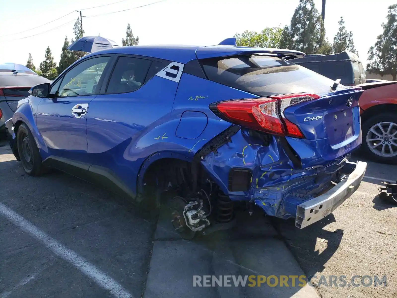 3 Photograph of a damaged car JTNKHMBXXK1019831 TOYOTA C-HR 2019