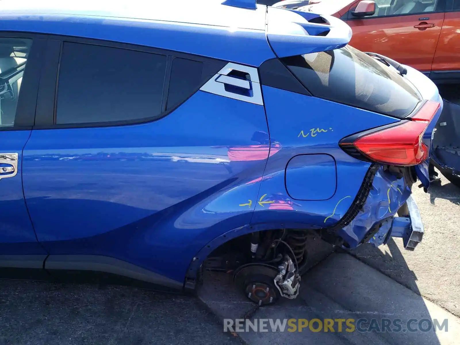 9 Photograph of a damaged car JTNKHMBXXK1019831 TOYOTA C-HR 2019