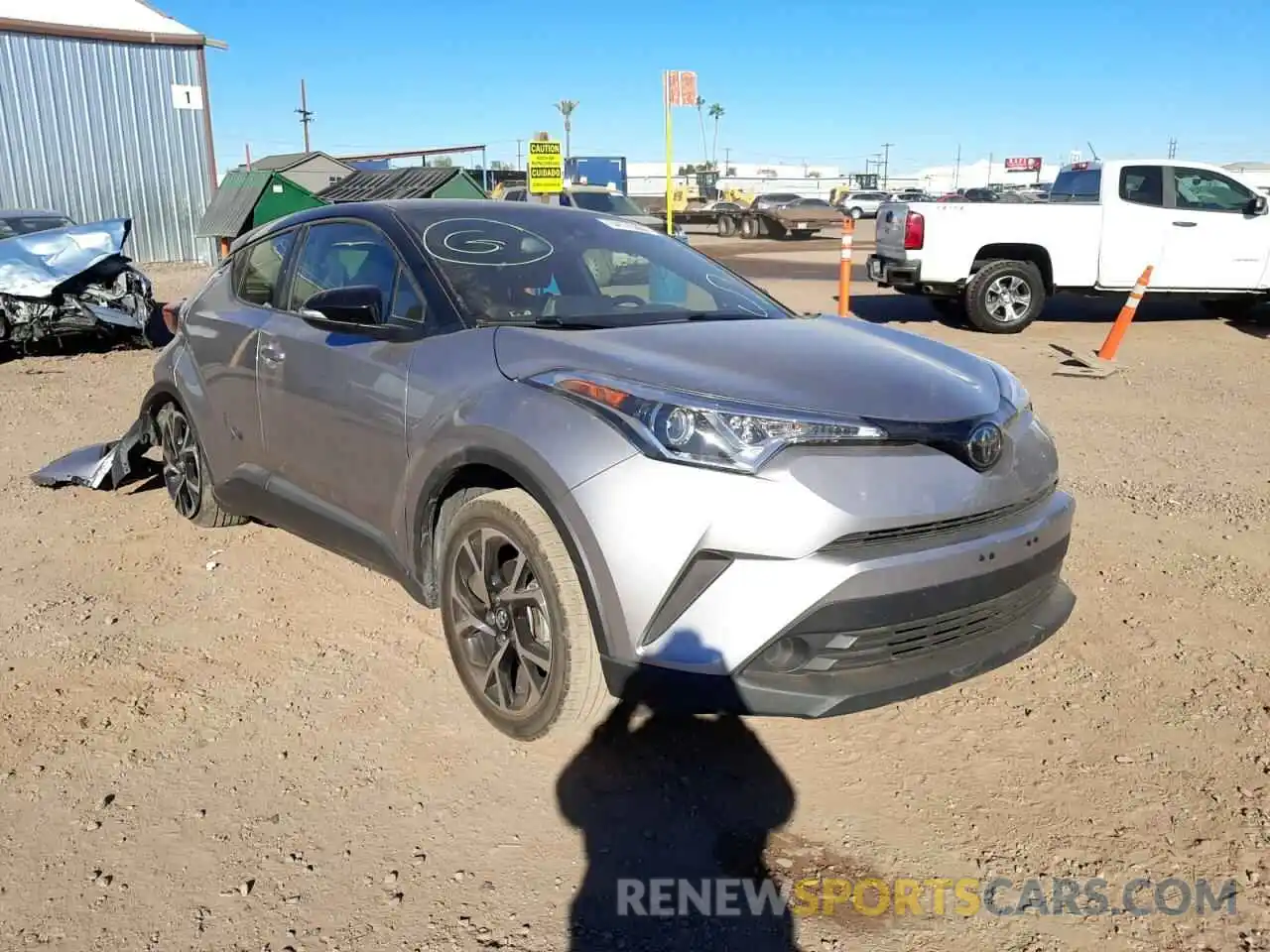 1 Photograph of a damaged car JTNKHMBXXK1020039 TOYOTA C-HR 2019