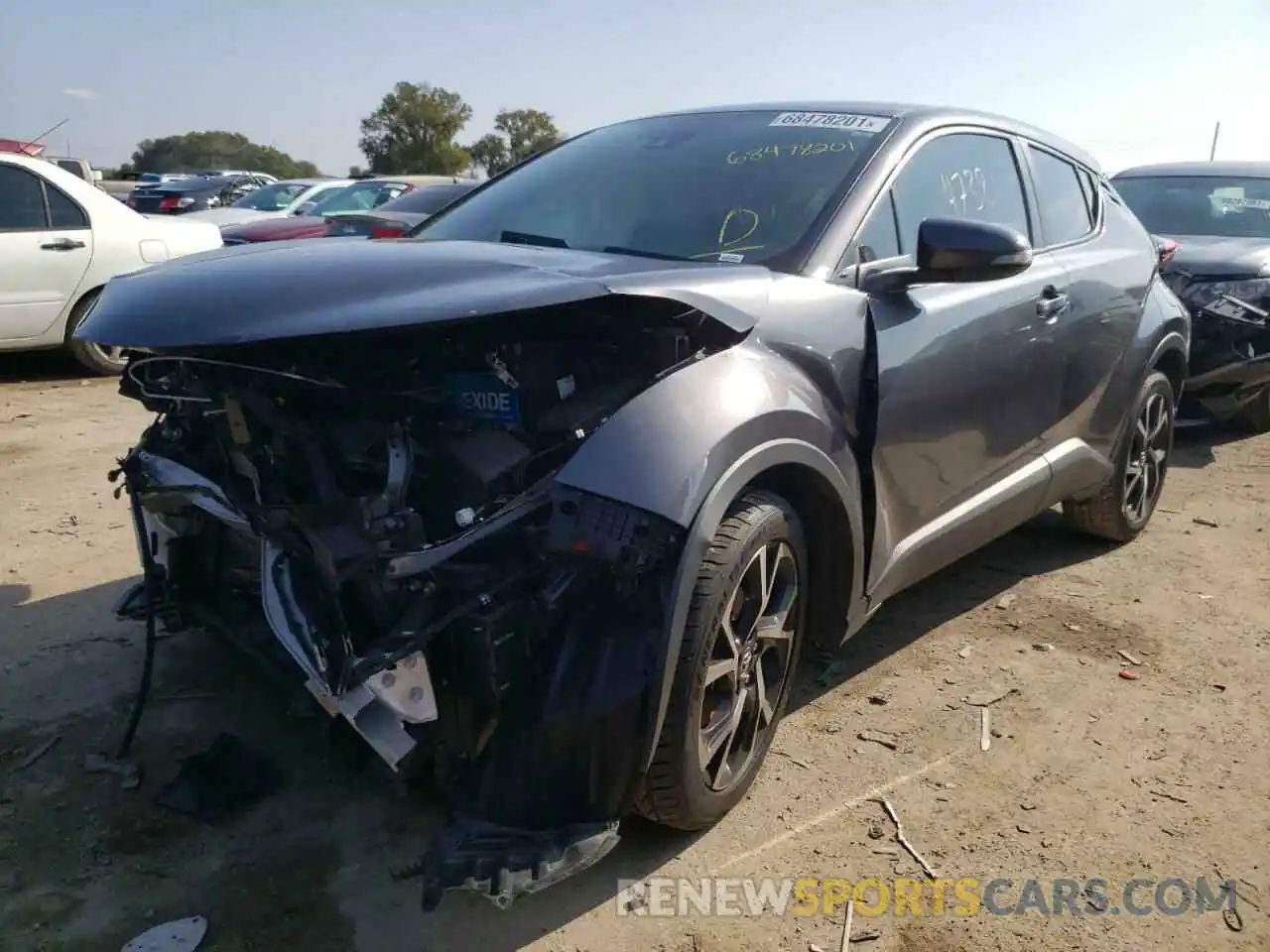 2 Photograph of a damaged car JTNKHMBXXK1021207 TOYOTA C-HR 2019