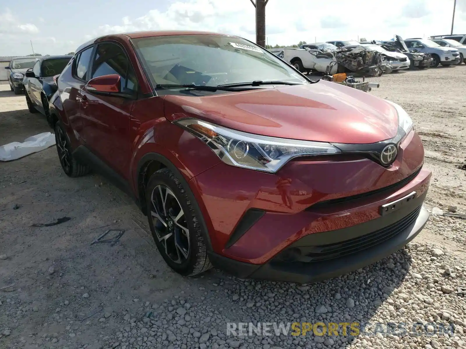 1 Photograph of a damaged car JTNKHMBXXK1021403 TOYOTA C-HR 2019