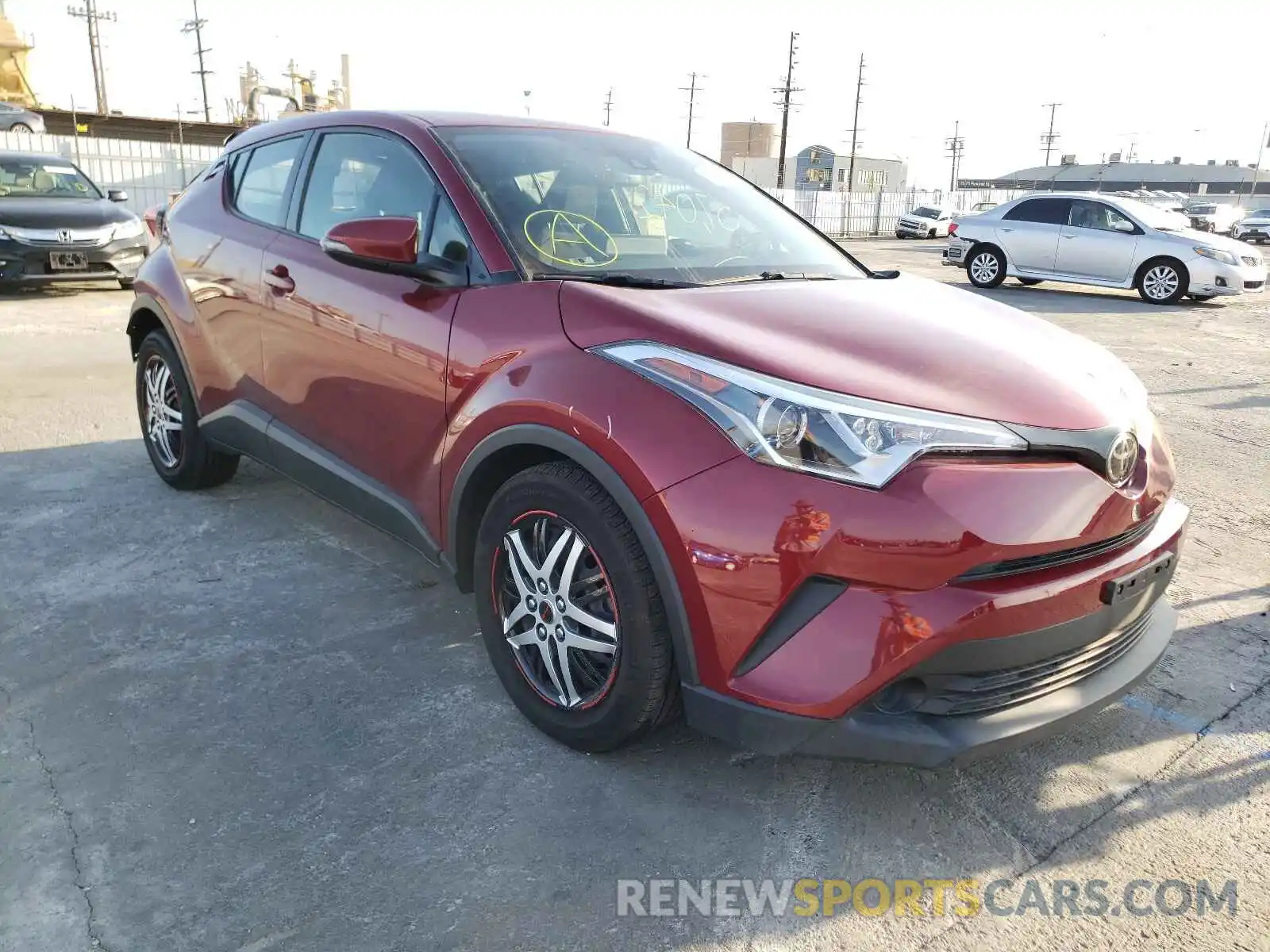 1 Photograph of a damaged car JTNKHMBXXK1021837 TOYOTA C-HR 2019