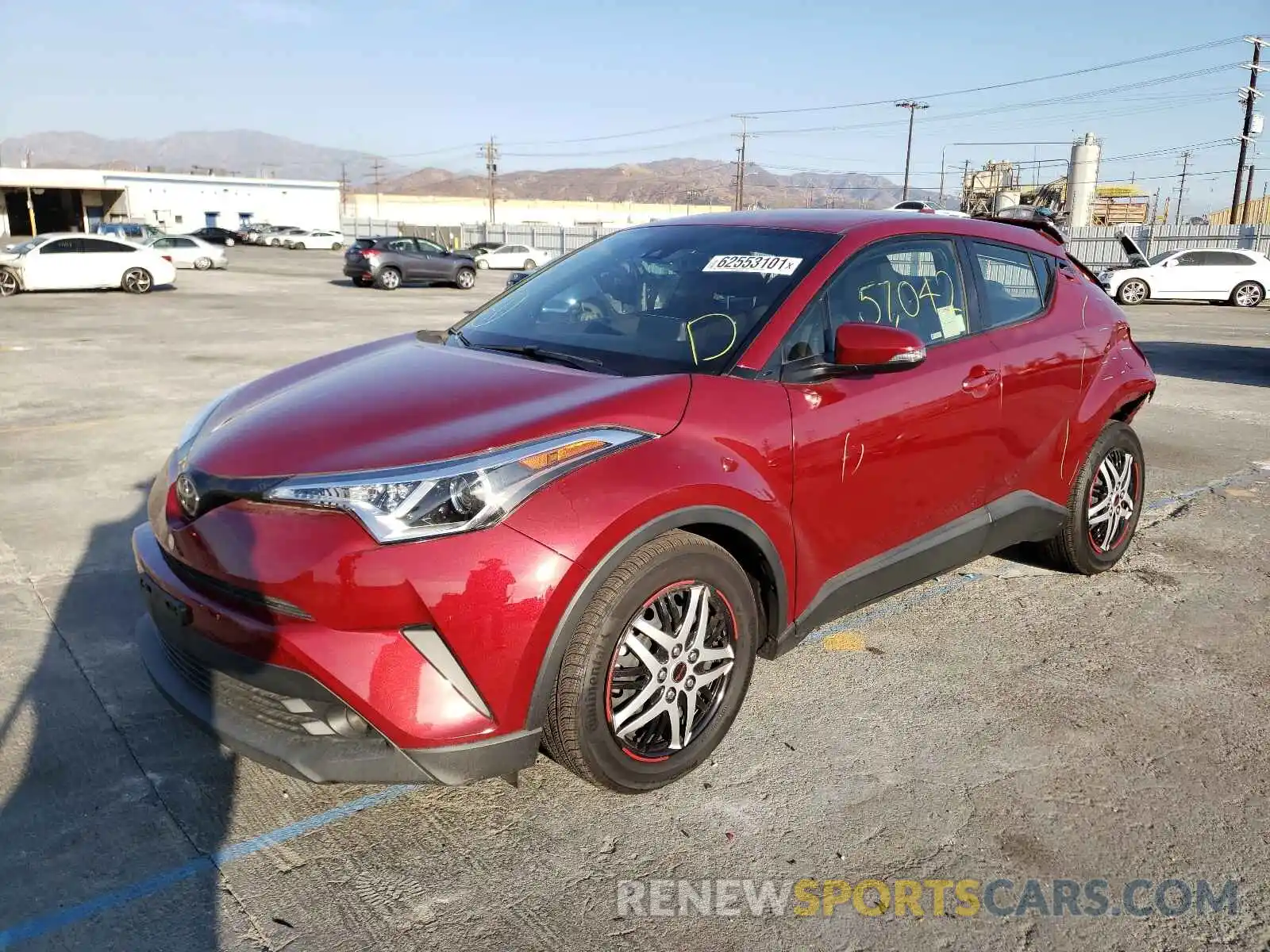 2 Photograph of a damaged car JTNKHMBXXK1021837 TOYOTA C-HR 2019