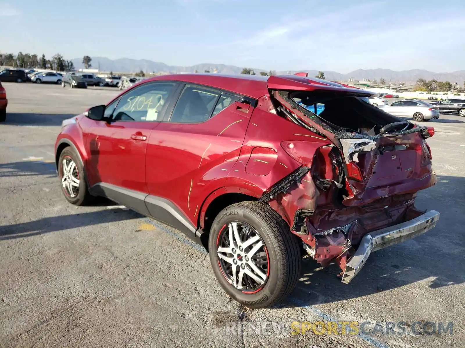 3 Photograph of a damaged car JTNKHMBXXK1021837 TOYOTA C-HR 2019