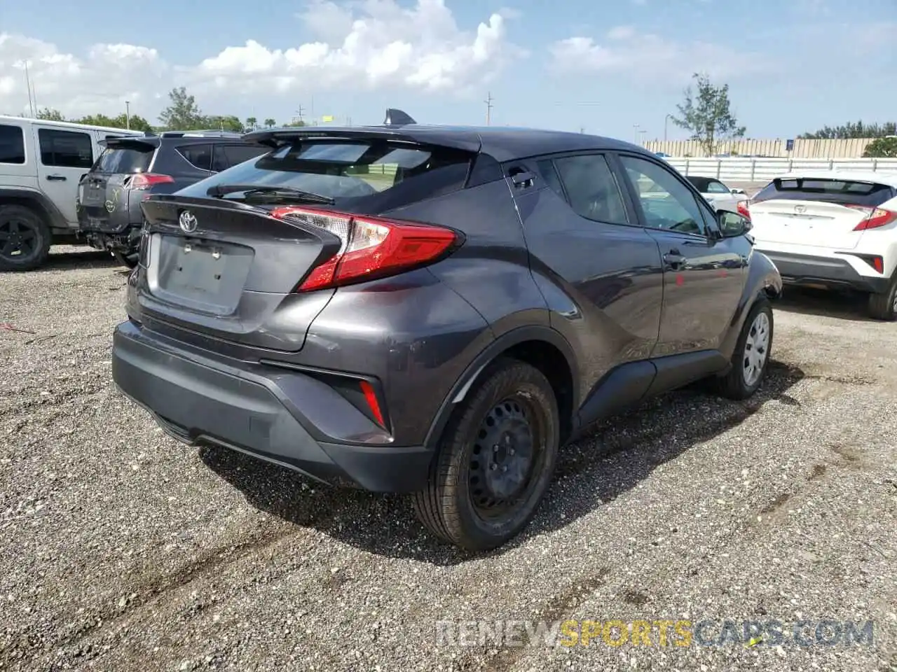 4 Фотография поврежденного автомобиля JTNKHMBXXK1022437 TOYOTA C-HR 2019