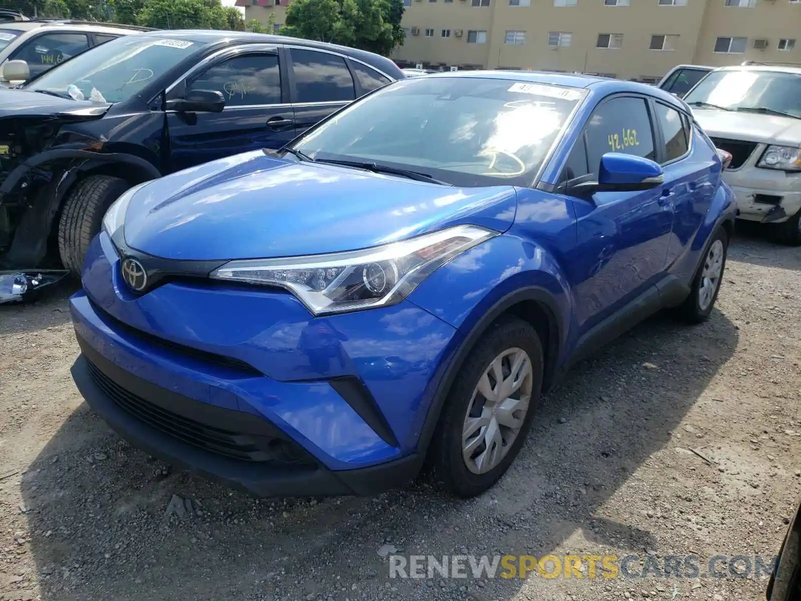 2 Photograph of a damaged car JTNKHMBXXK1022602 TOYOTA C-HR 2019