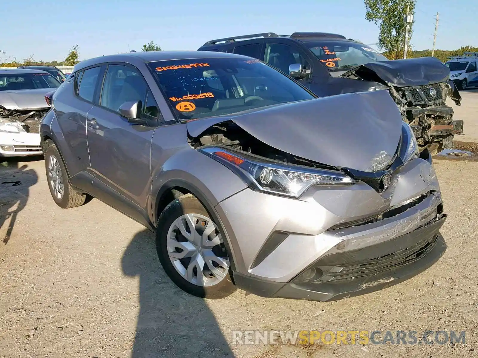 1 Photograph of a damaged car JTNKHMBXXK1022678 TOYOTA C-HR 2019