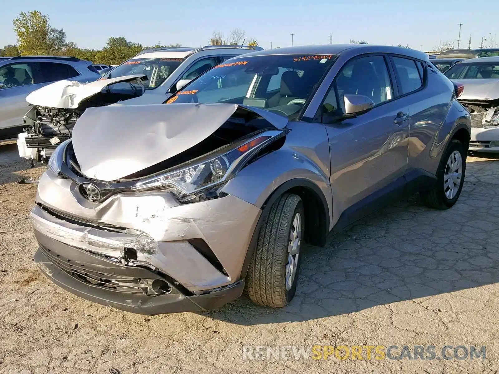 2 Photograph of a damaged car JTNKHMBXXK1022678 TOYOTA C-HR 2019