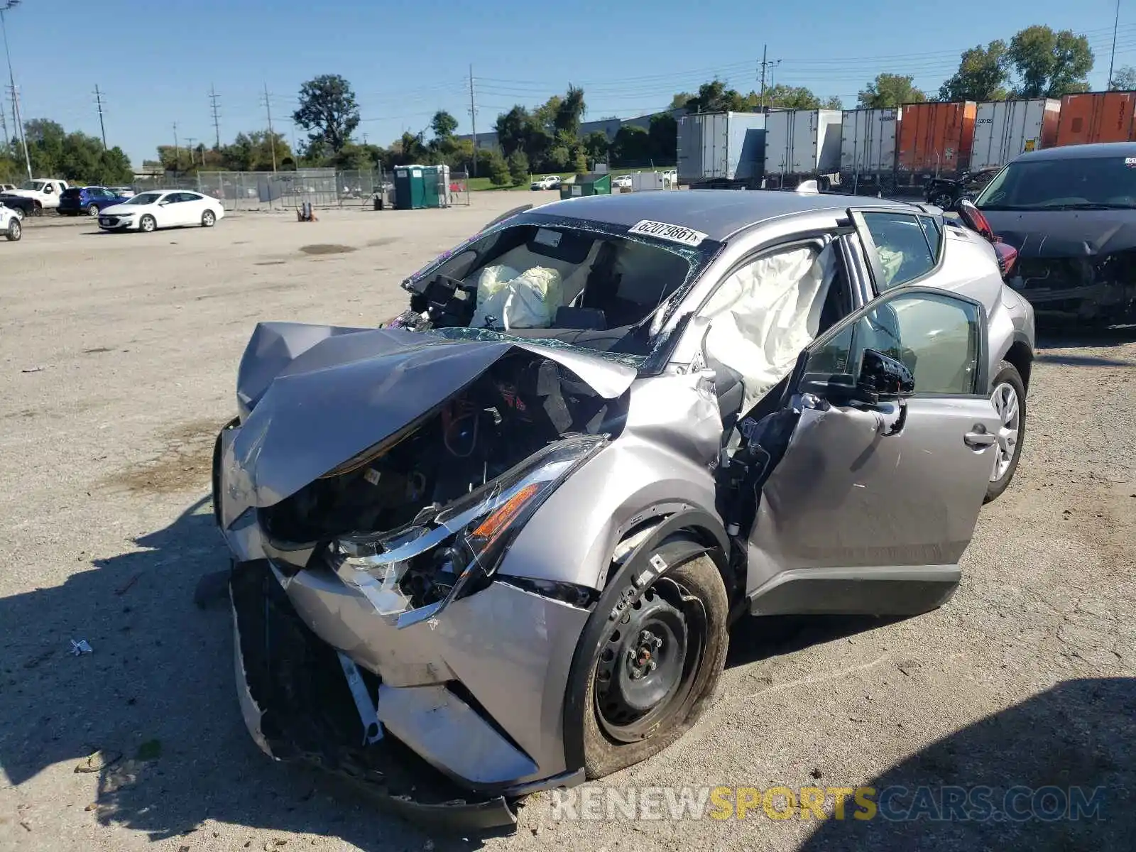 2 Photograph of a damaged car JTNKHMBXXK1023460 TOYOTA C-HR 2019