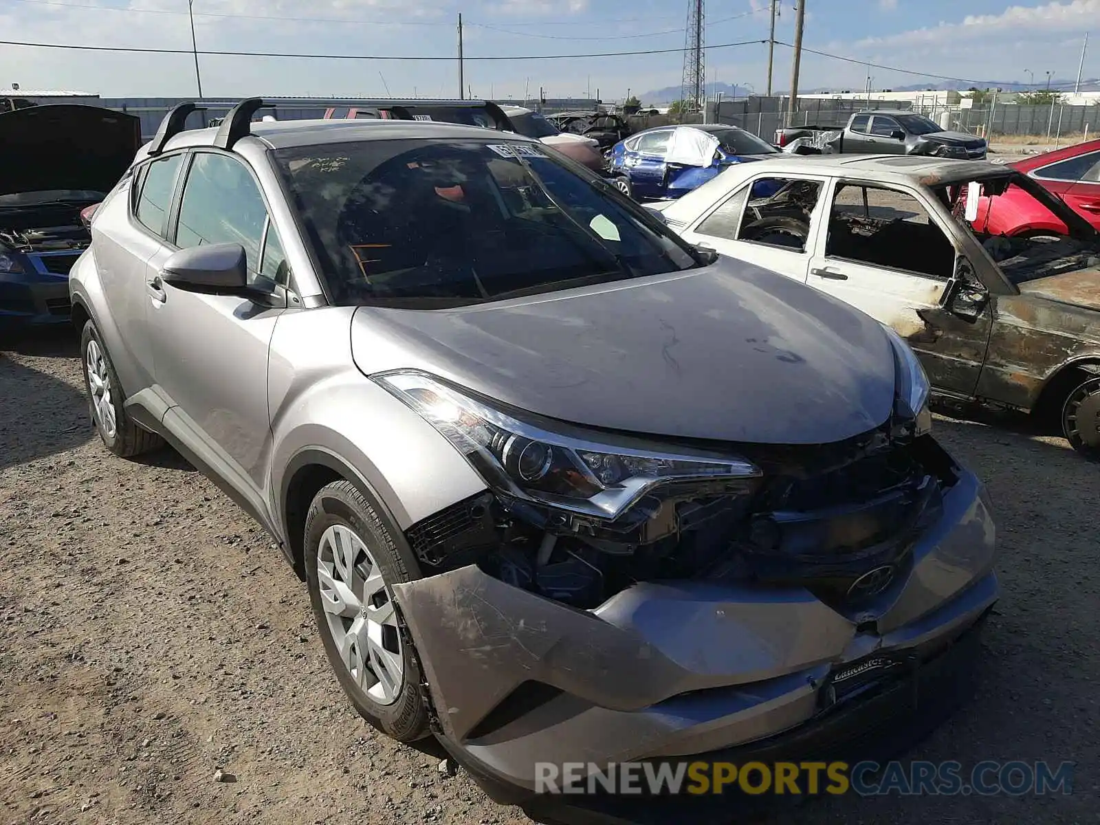 1 Photograph of a damaged car JTNKHMBXXK1023488 TOYOTA C-HR 2019