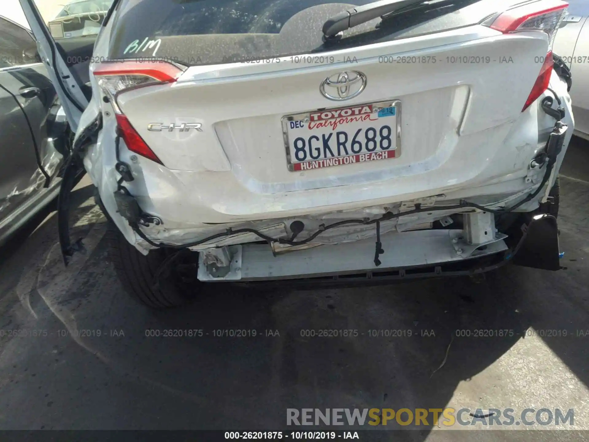 6 Photograph of a damaged car JTNKHMBXXK1023796 TOYOTA C-HR 2019