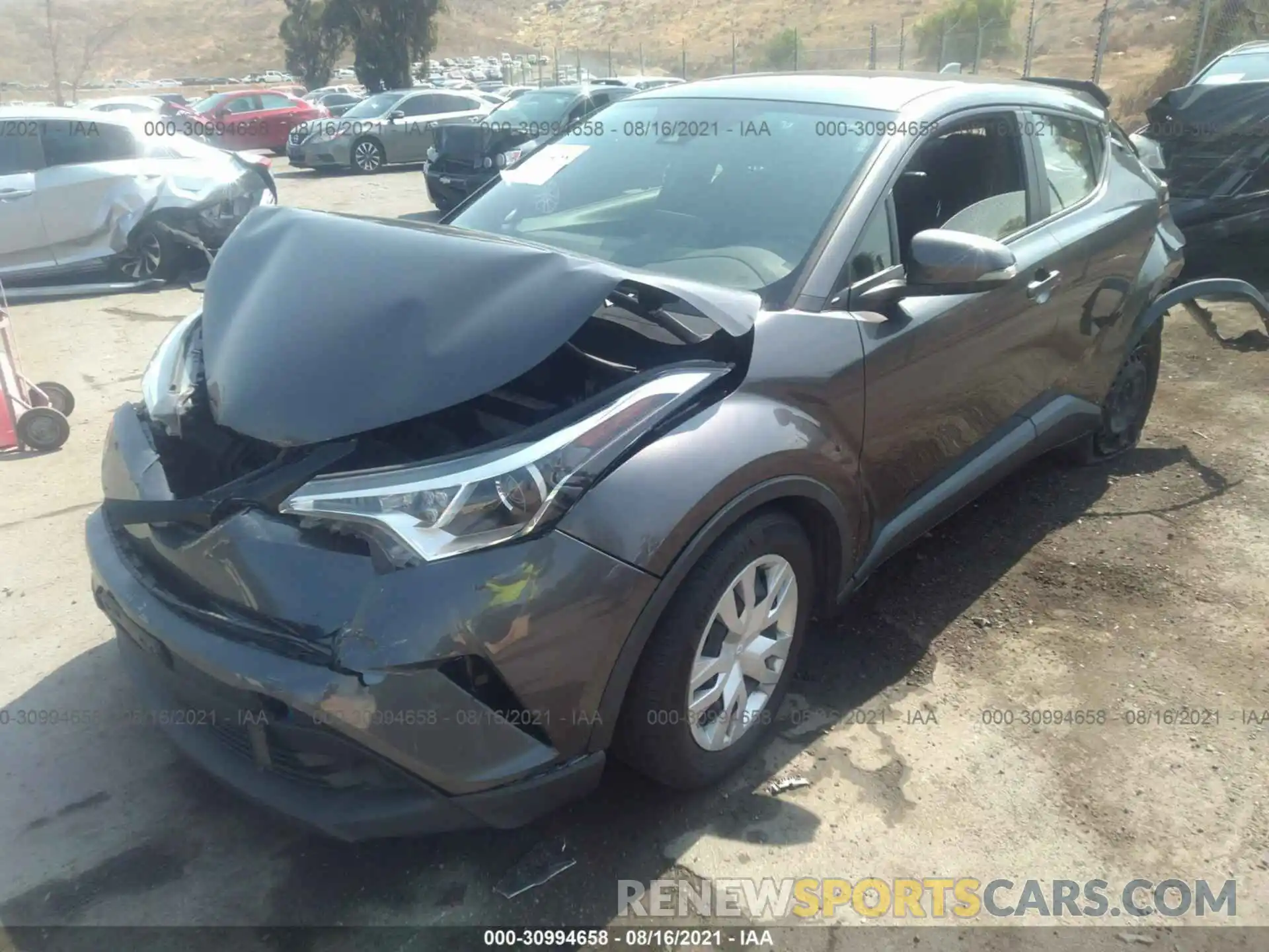 2 Photograph of a damaged car JTNKHMBXXK1024138 TOYOTA C-HR 2019