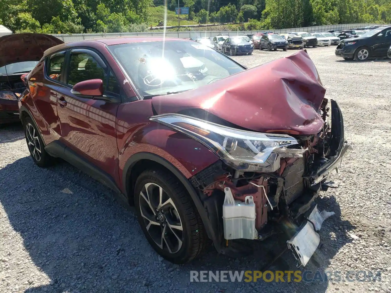 1 Photograph of a damaged car JTNKHMBXXK1024933 TOYOTA C-HR 2019