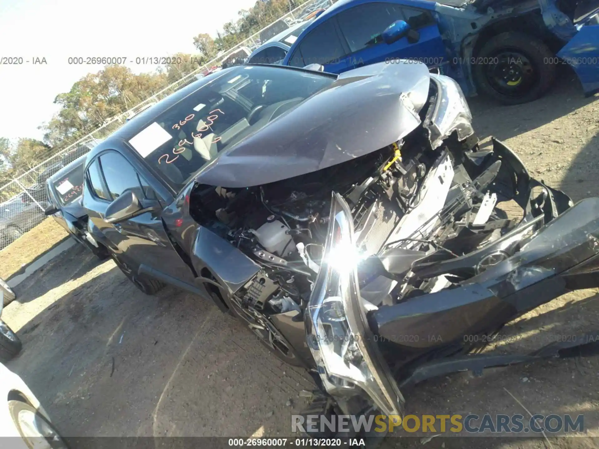 1 Photograph of a damaged car JTNKHMBXXK1025399 TOYOTA C-HR 2019