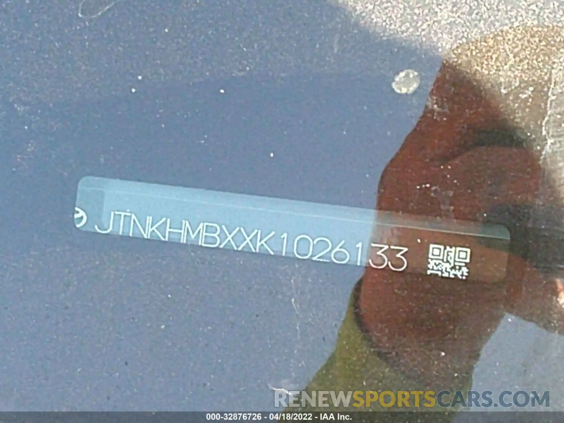 9 Photograph of a damaged car JTNKHMBXXK1026133 TOYOTA C-HR 2019