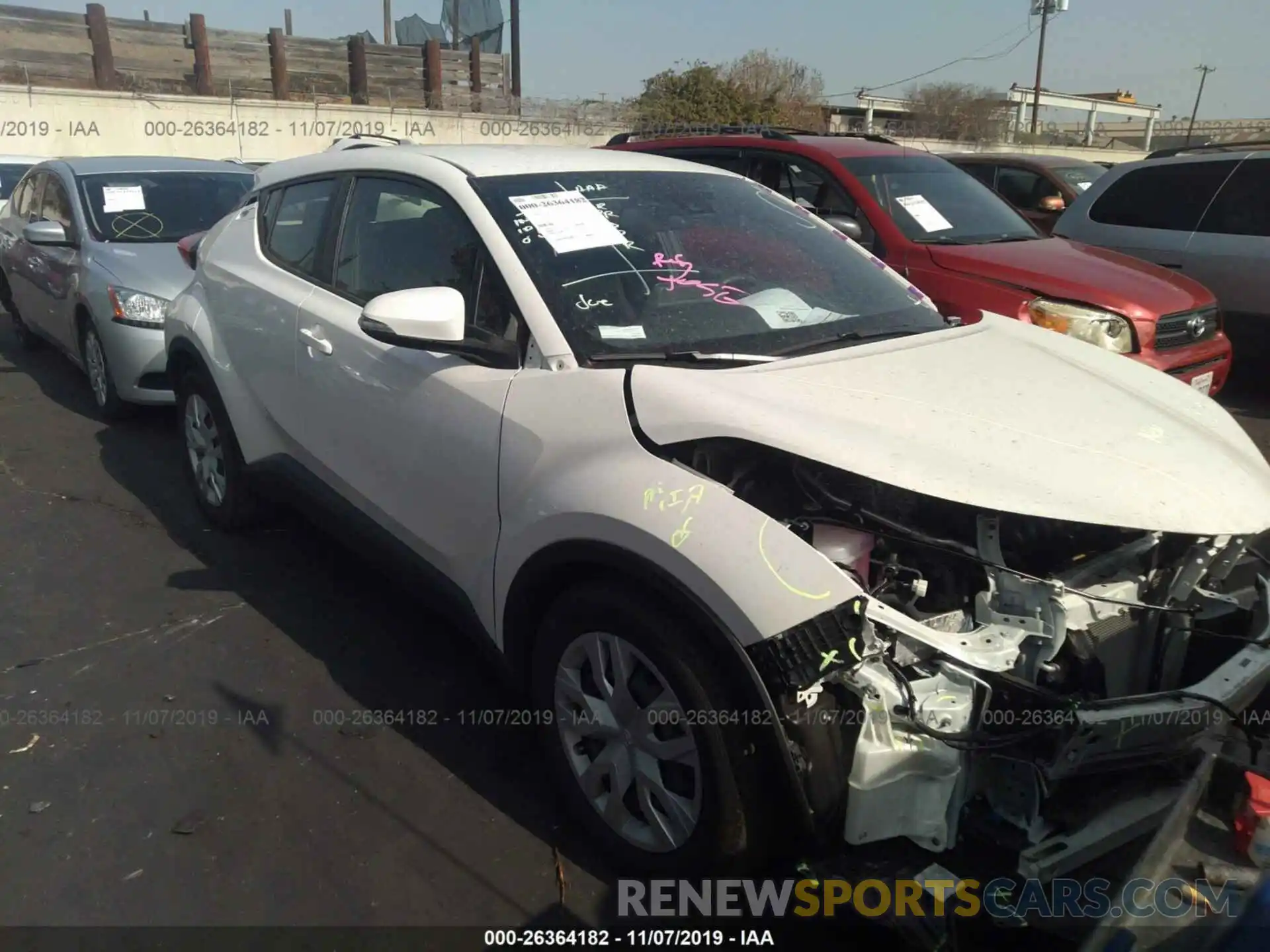 1 Photograph of a damaged car JTNKHMBXXK1026956 TOYOTA C-HR 2019