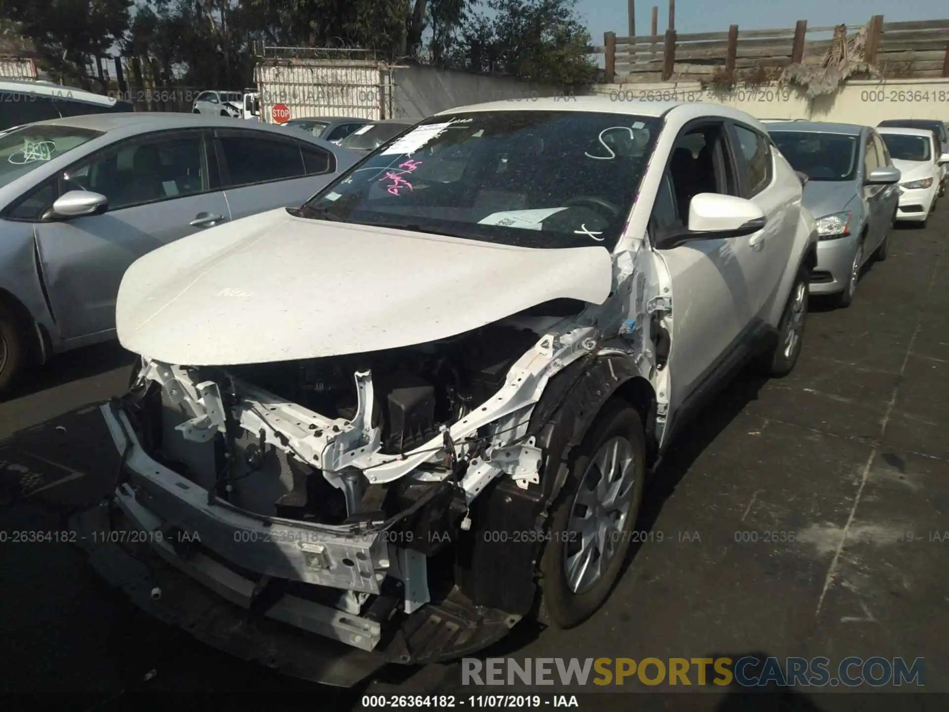 2 Photograph of a damaged car JTNKHMBXXK1026956 TOYOTA C-HR 2019