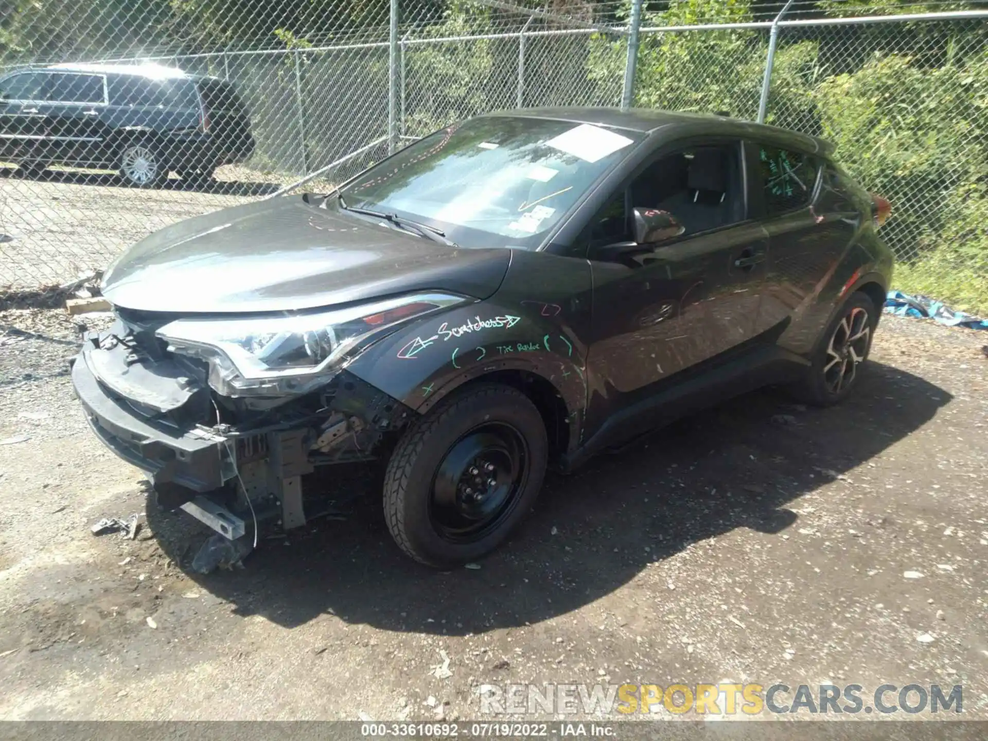 2 Photograph of a damaged car JTNKHMBXXK1028660 TOYOTA C-HR 2019