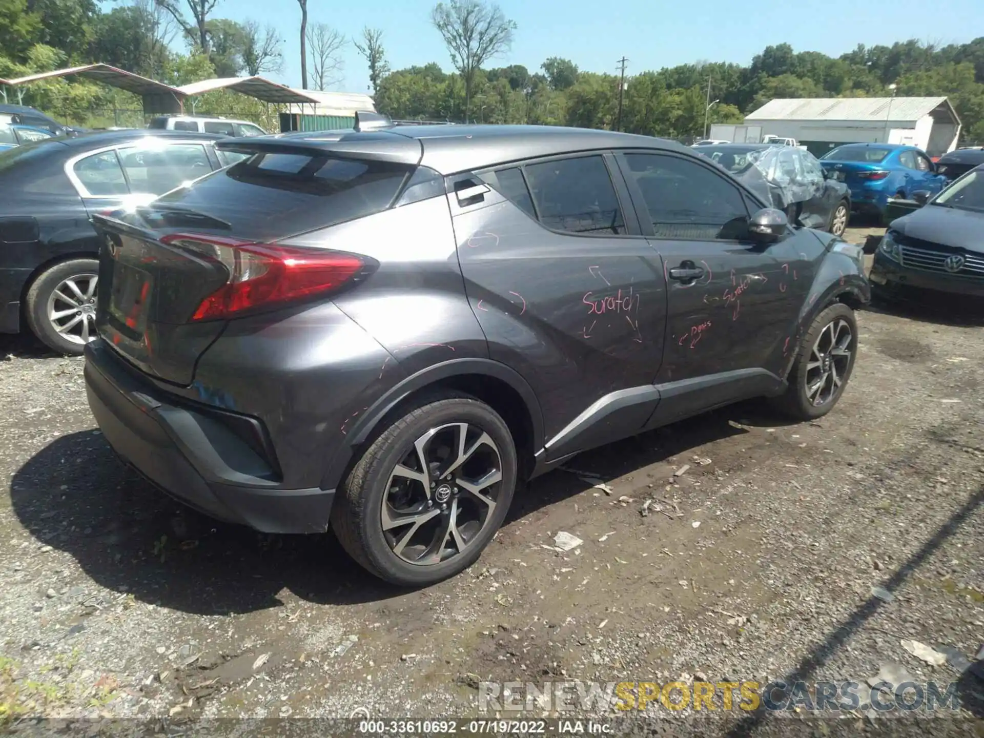 4 Photograph of a damaged car JTNKHMBXXK1028660 TOYOTA C-HR 2019