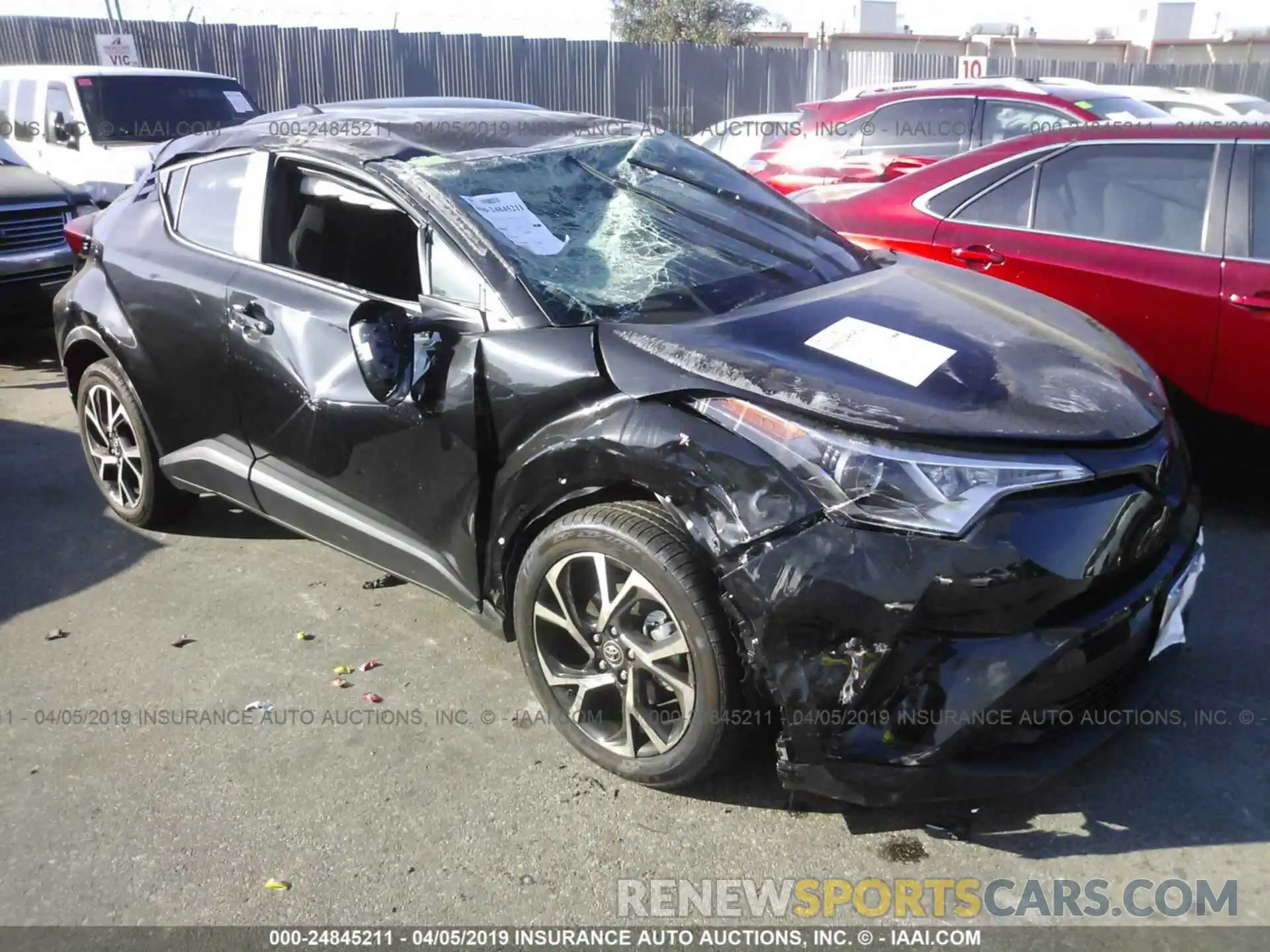 1 Photograph of a damaged car JTNKHMBXXK1029145 TOYOTA C-HR 2019