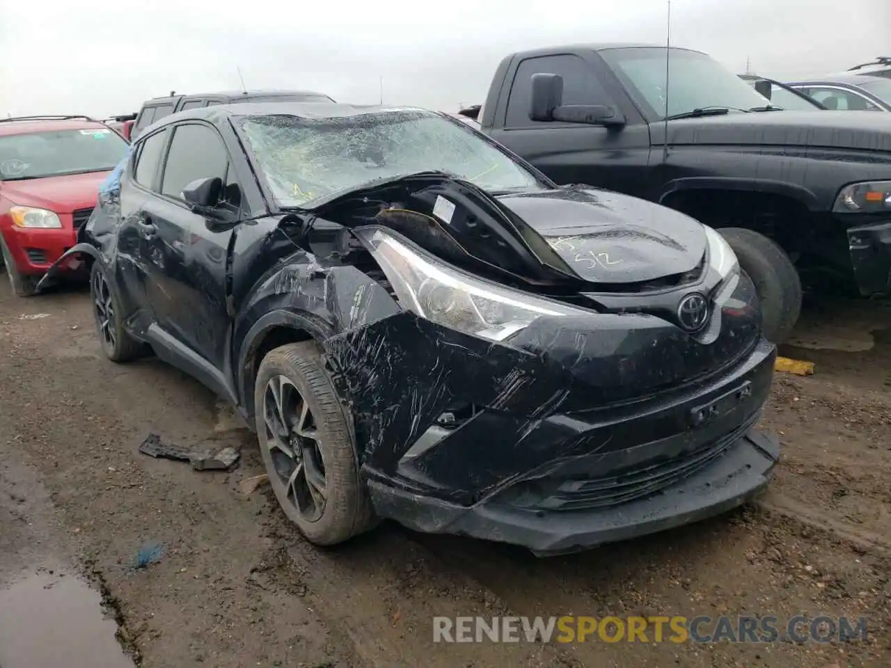 1 Photograph of a damaged car JTNKHMBXXK1029646 TOYOTA C-HR 2019