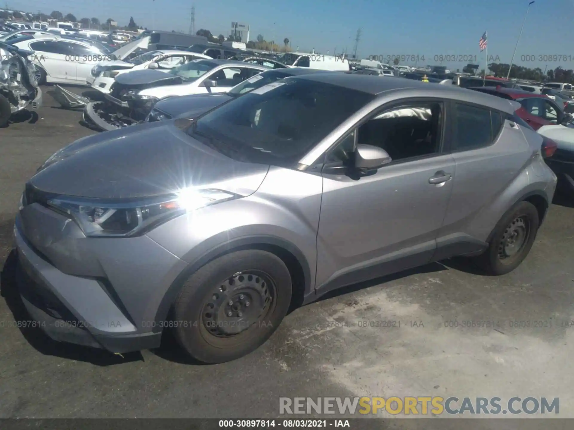 2 Photograph of a damaged car JTNKHMBXXK1030408 TOYOTA C-HR 2019